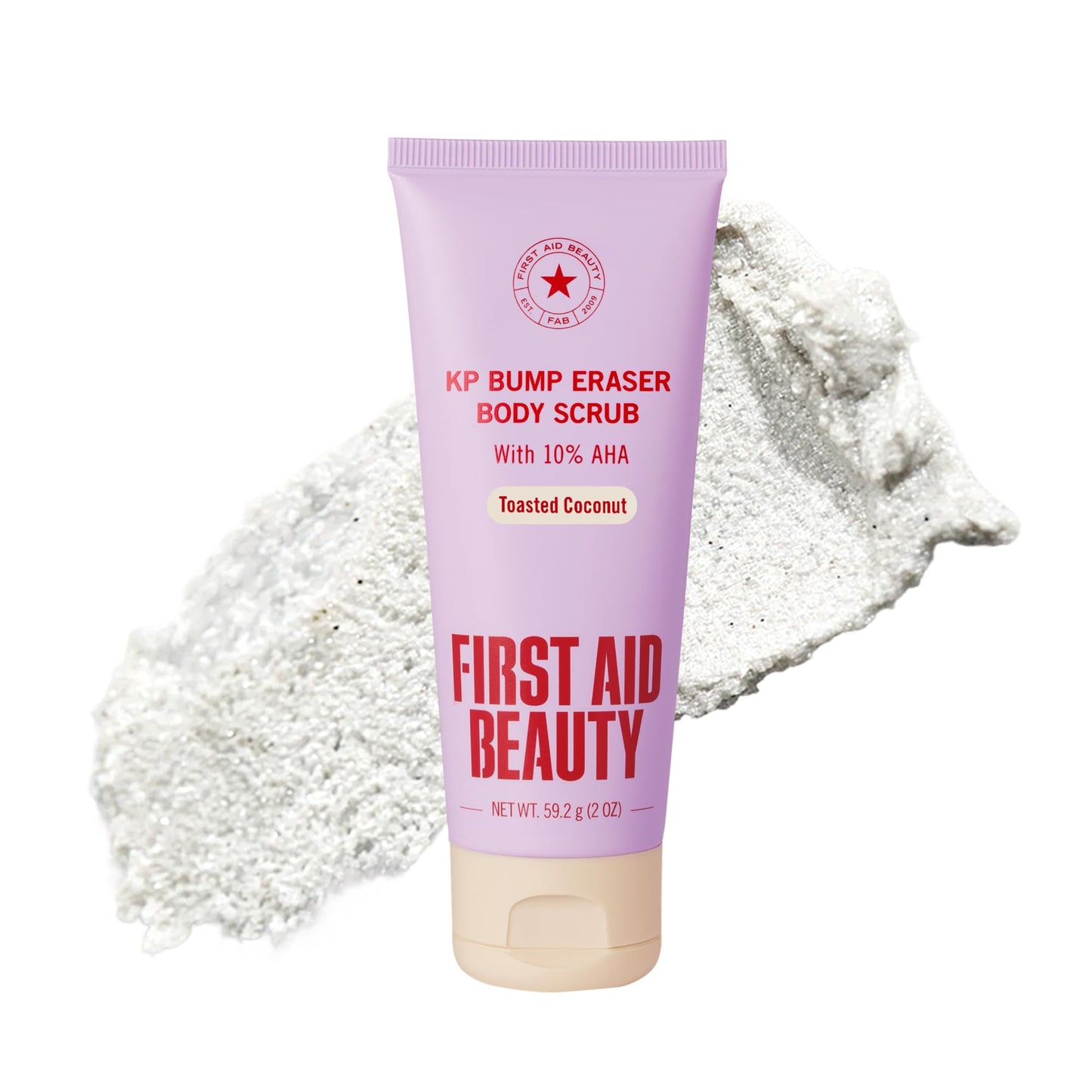HotFirst Aid Beauty KP Bump Eraser Body Scrub with 10% AHA - Dermatologist-Tested Keratosis Pilaris Exfoliator - Support for Rough Bumps, Uneven Skin Texture & Strawberry Skin - Sensitive Skin