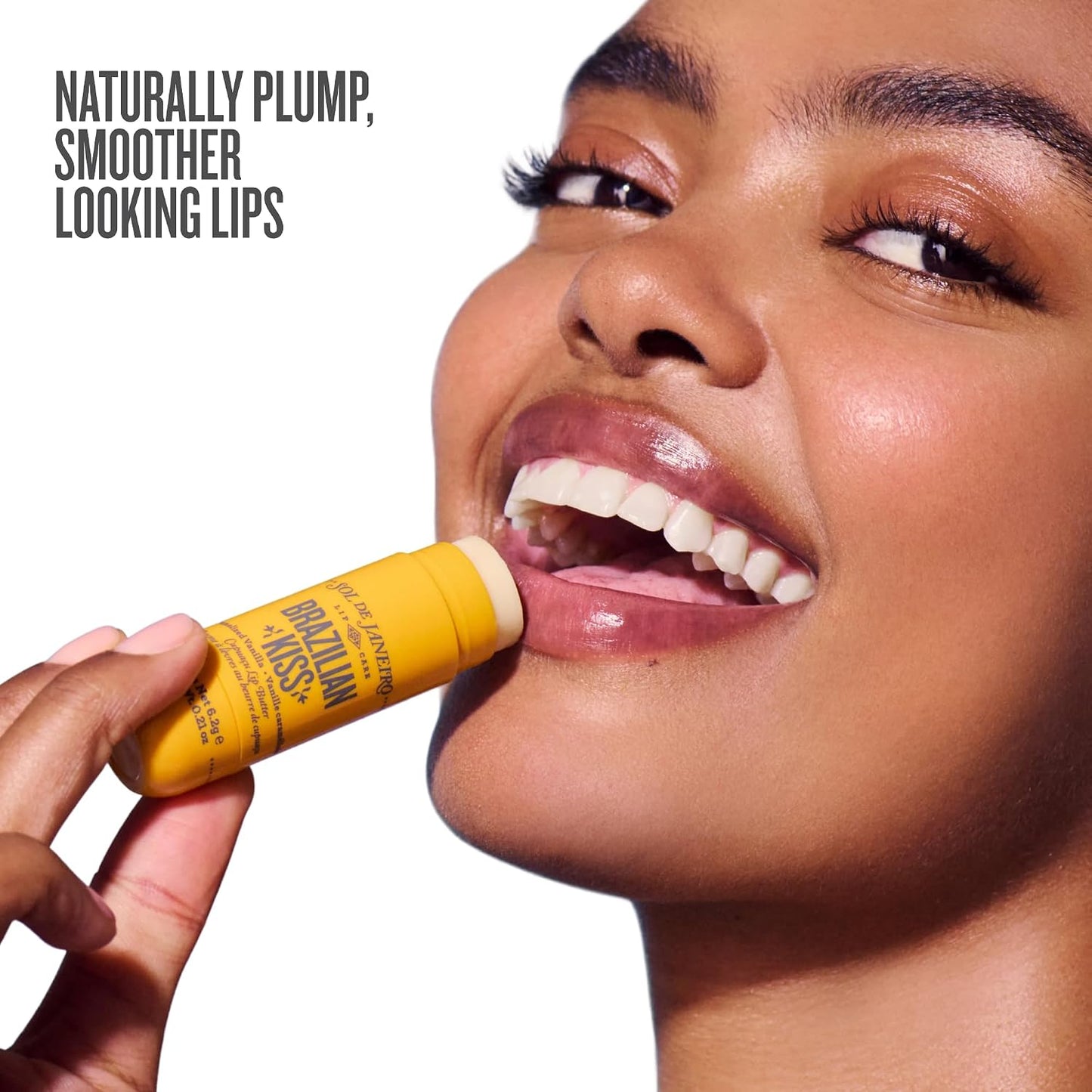 HotSol de Janeiro Brazilian Kiss Hydrating Lip Butter Balm | Vanilla Lip Balm | Vegan Formula