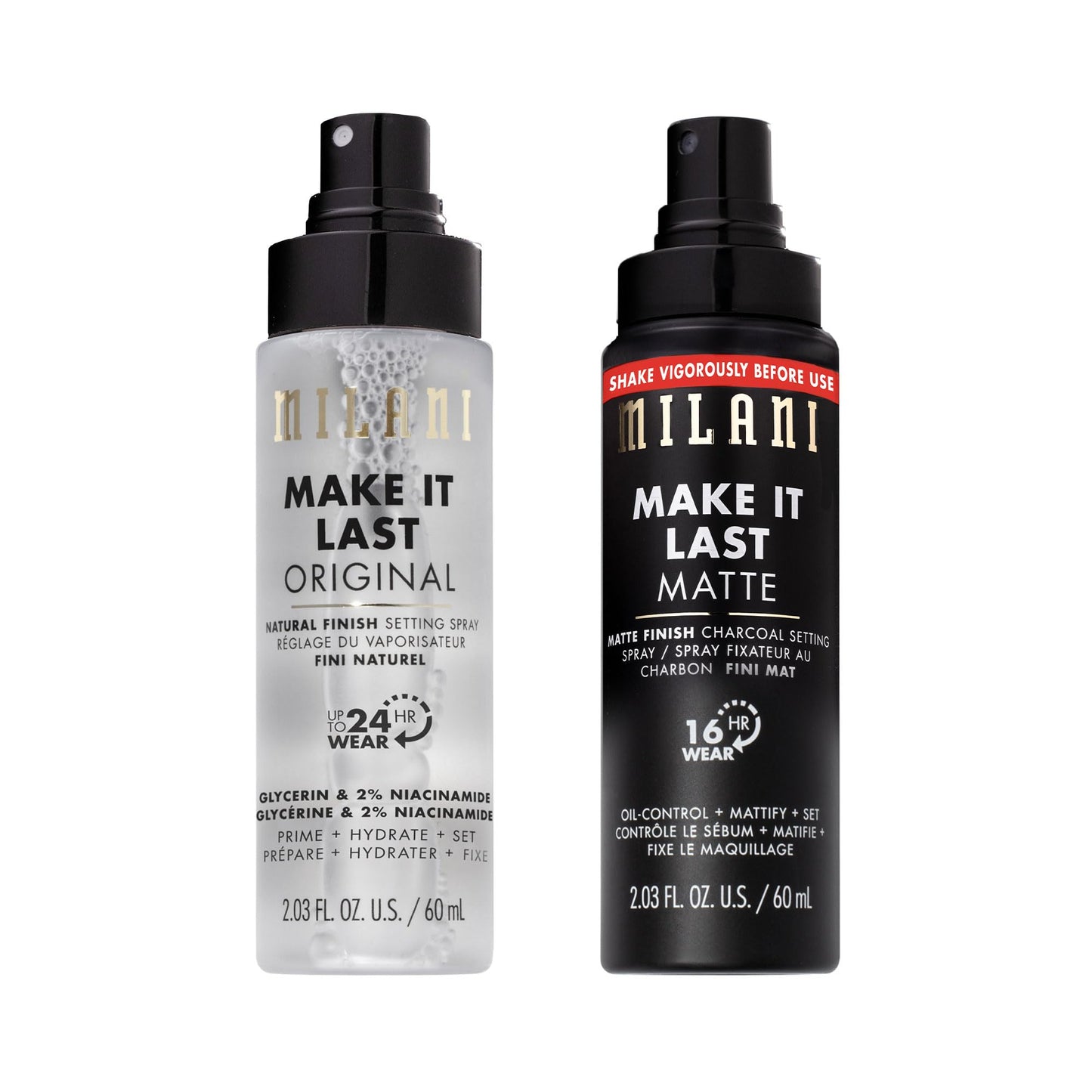 HotMilani Setting Spray + Primer, Make It Last Dewy - Dewy Finish Moisturizing Formula for Glow on the Go, Setting Spray for Makeup and Face Primer, Prime + Set + Hydrate, 2.03 Fl. Oz
