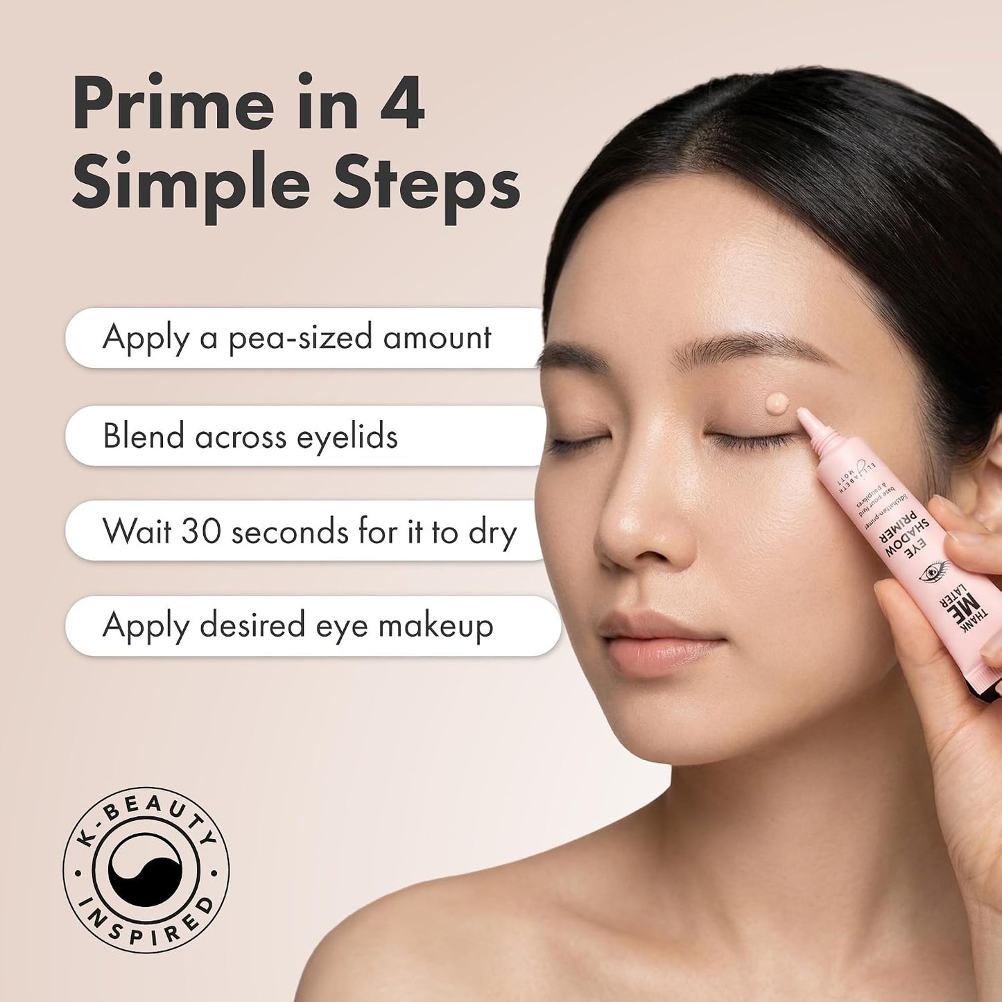 HotElizabeth Mott Thank Me Later Eye Primer, 10g | Eye Primer for Oily Lids, Crease-Free, Long-Lasting Eyeshadow Base, Smudge-Proof, Lightweight, Cruelty-Free