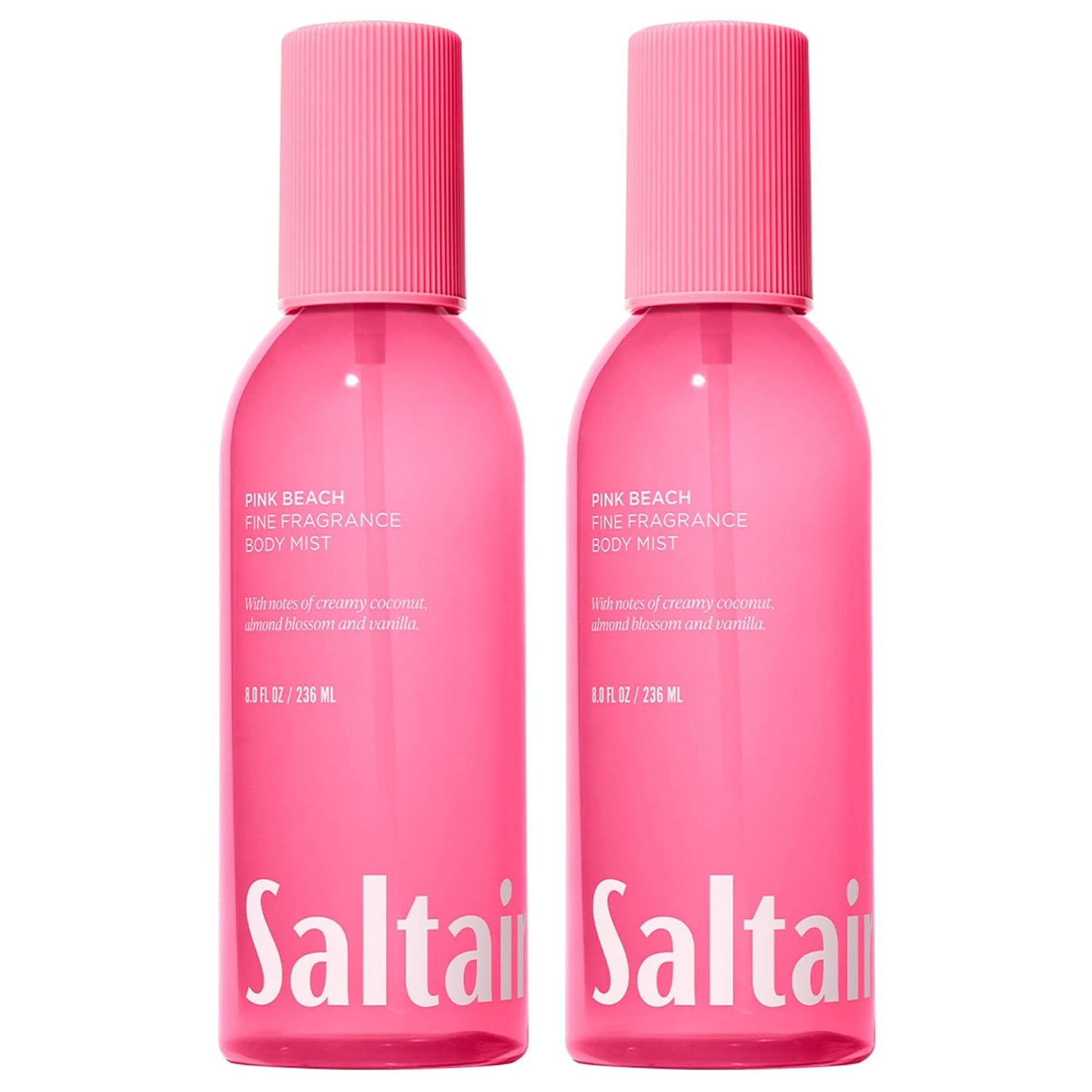 Hot Saltair Body Mist 2 Pack - Fine Fragrance, Lightweight Body Spray Mist with Santal Bloom Scent. Long Lasting Perfume Mist. 2x 8oz Bottles