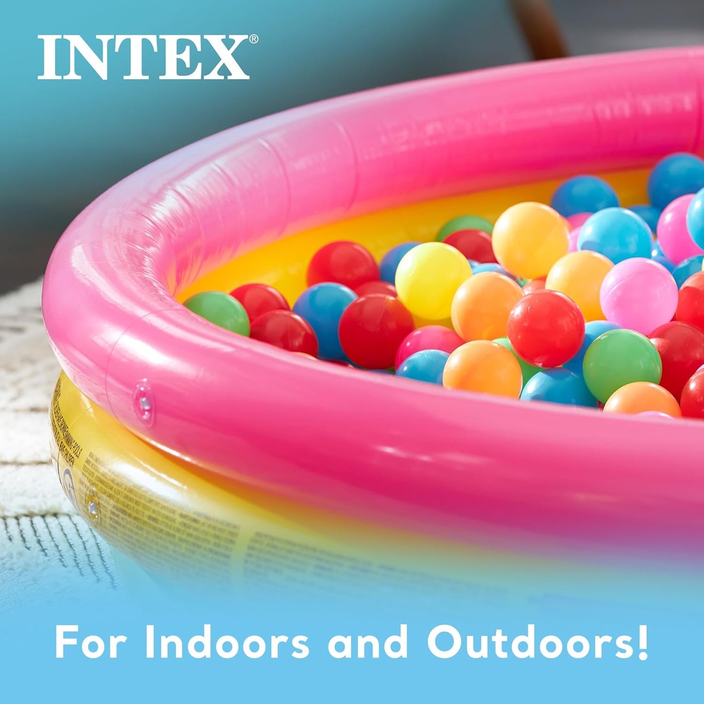 HotIntex Kiddie Pool - Kid's Summer Sunset Glow Design - 58" x 13"