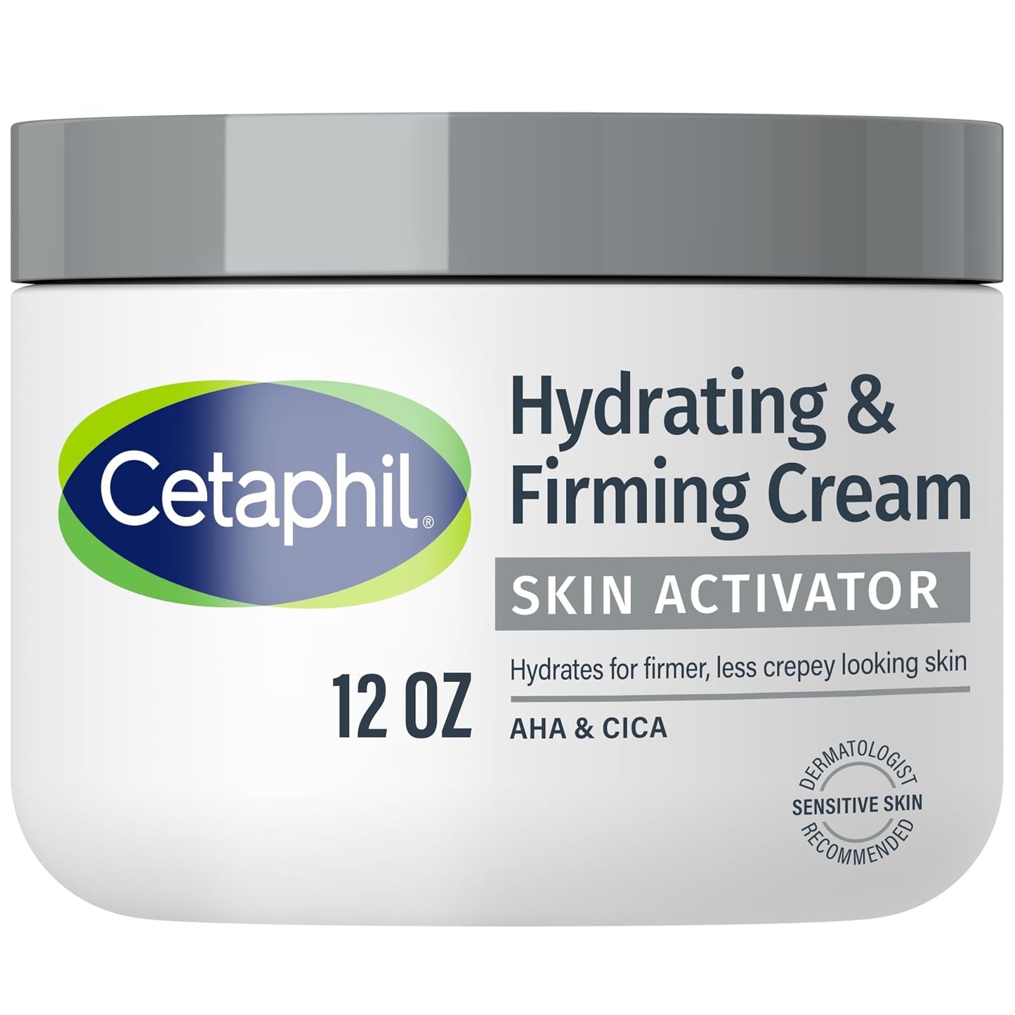 HotCetaphil Skin Activator Firming Body Cream, AHA + CICA, 12 oz | Anti-Aging Body Cream, Mandelic Acid Aha, Centella Asiatica Cica, Hydrates And Firms Aging Skin, Women 50+