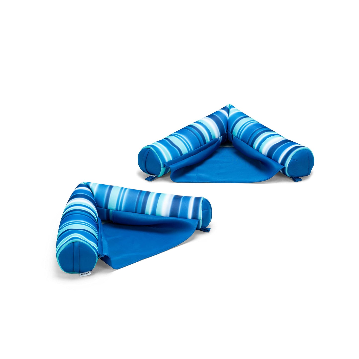HotBig Joe Noodle Sling No Inflation Needed Pool Seat with Armrests, Blurred Blue Double Sided Mesh, Quick Draining Fabric, 3 feet