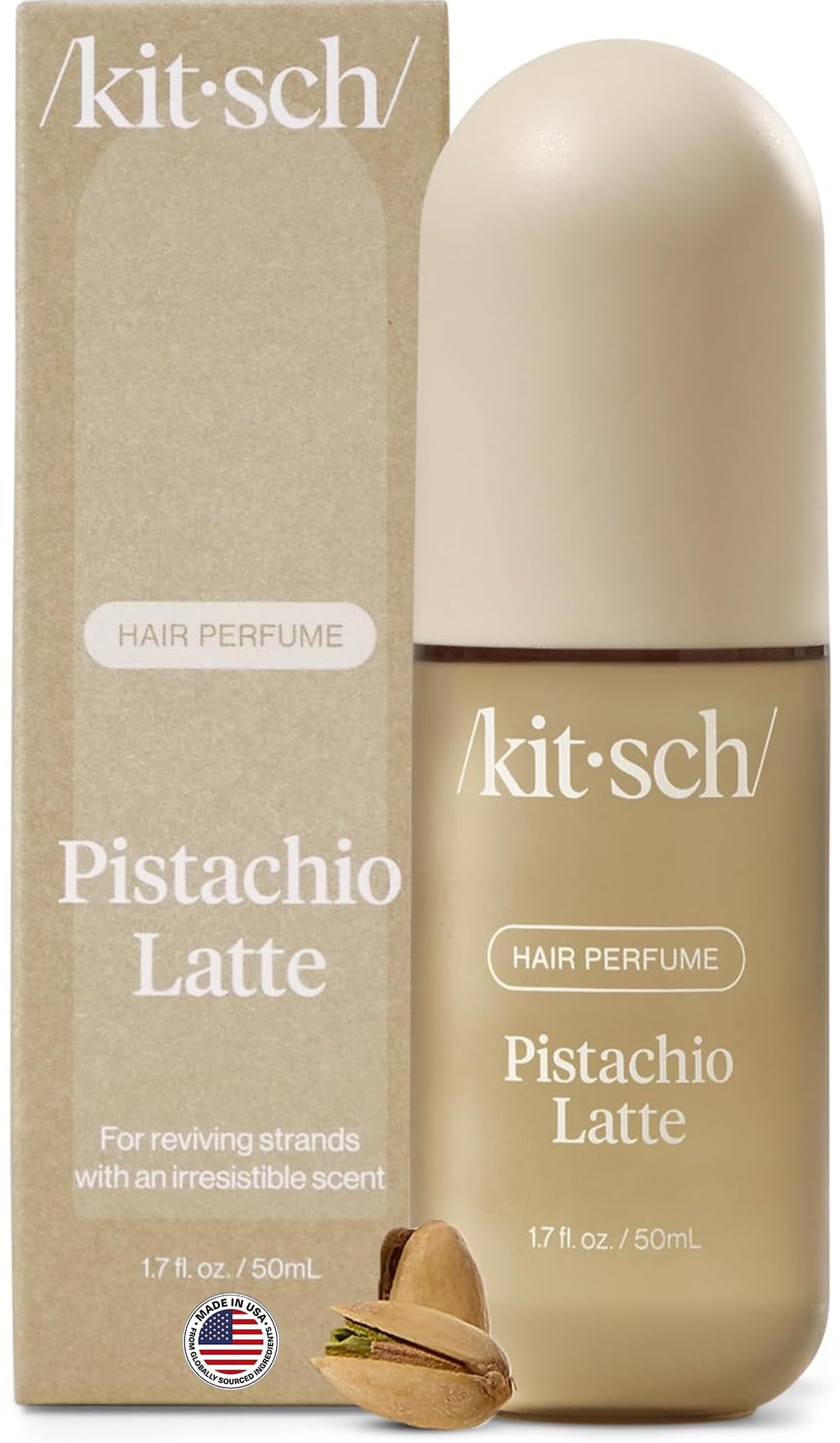 HotKitsch Hair Perfume for Women - Amber Shores, 50mL | Clean, Deodorizing & Patented Odor-Eliminating Technology Hair Spray & Body Mist | Freshen Hair, Body & Pillows
