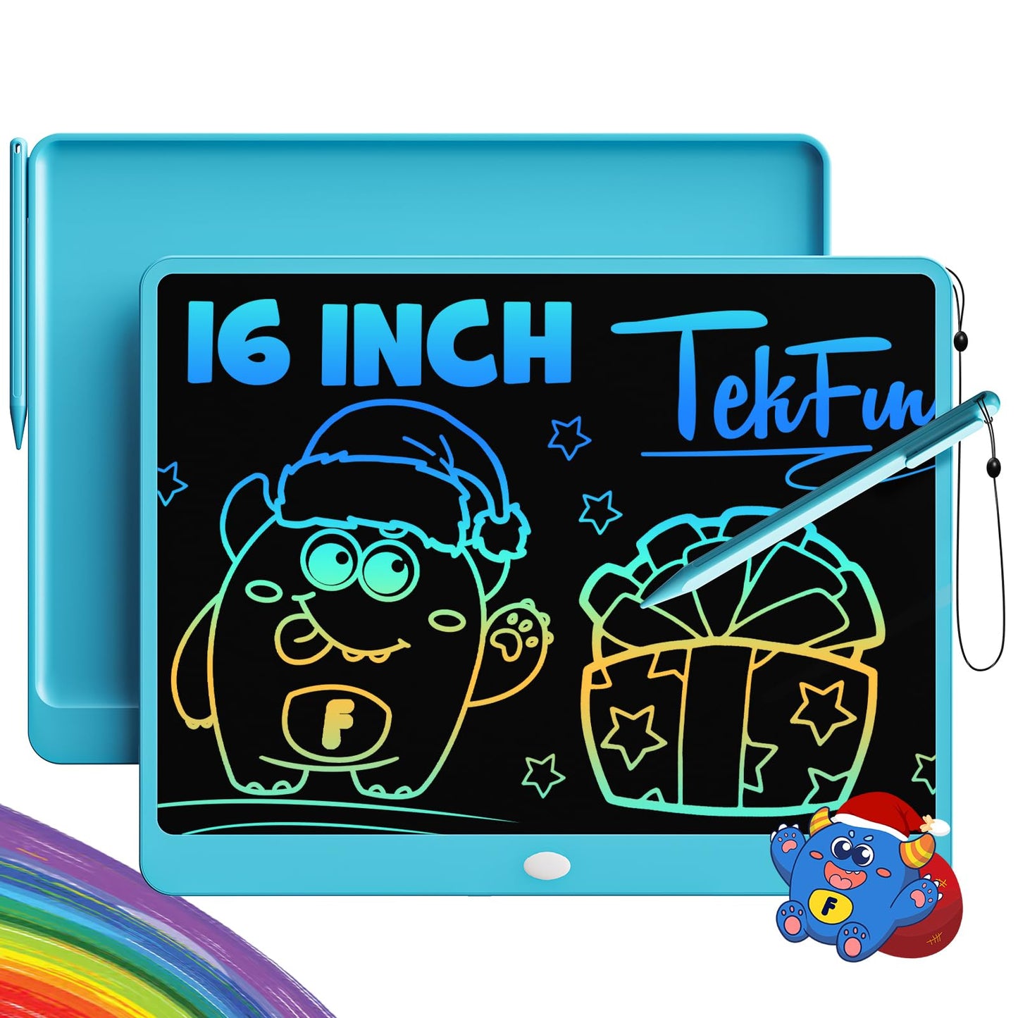 Hot TEKFUN LCD Writing Tablet for Kids, 10-inch Coloring Drawing Pad, Mess Free Doodle Board, Airplane Travel Toys for Boys and Toddlers, Road Trip Essentials, Gifts for 3 4 5 6 7 8 Year Old Girls (Pink)