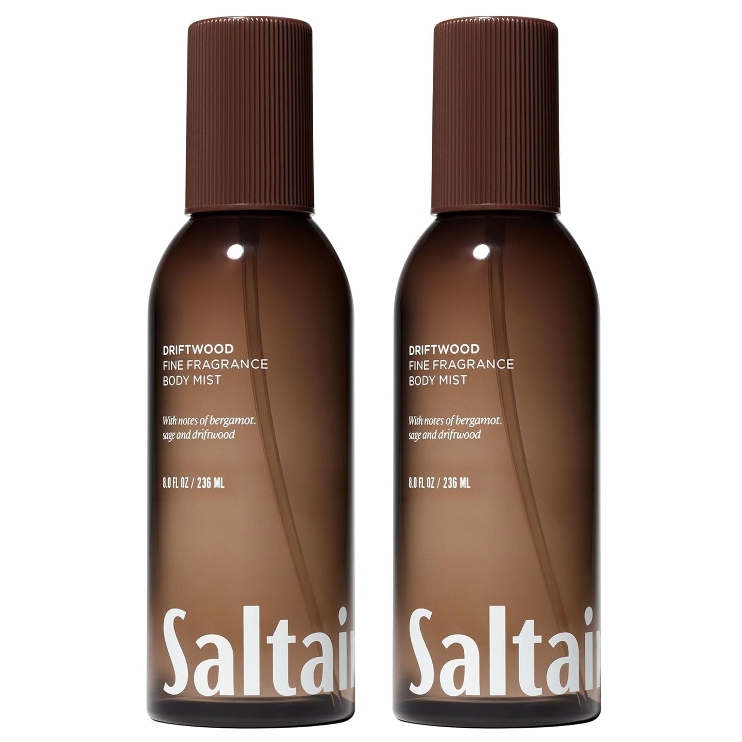 Hot Saltair Body Mist 2 Pack - Fine Fragrance, Lightweight Body Spray Mist with Santal Bloom Scent. Long Lasting Perfume Mist. 2x 8oz Bottles