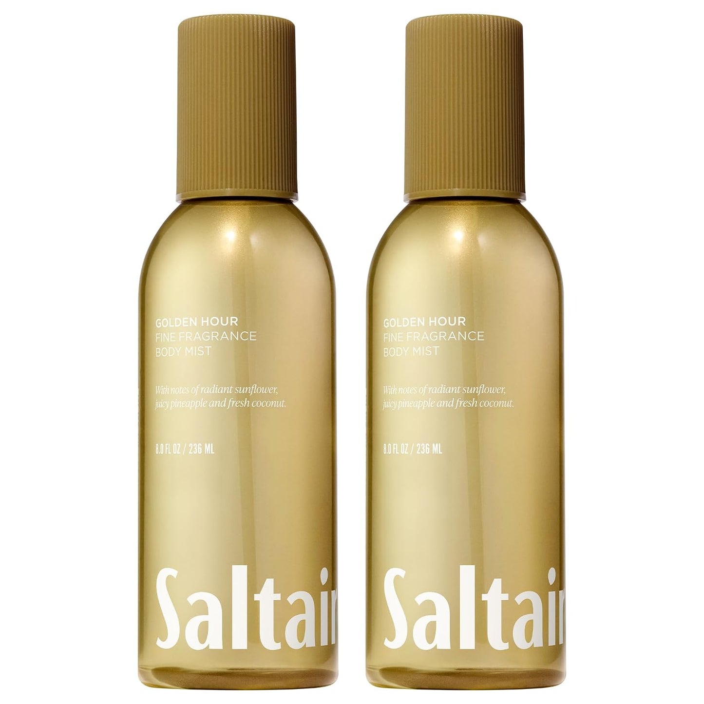 Hot Saltair Body Mist 2 Pack - Fine Fragrance, Lightweight Body Spray Mist with Santal Bloom Scent. Long Lasting Perfume Mist. 2x 8oz Bottles