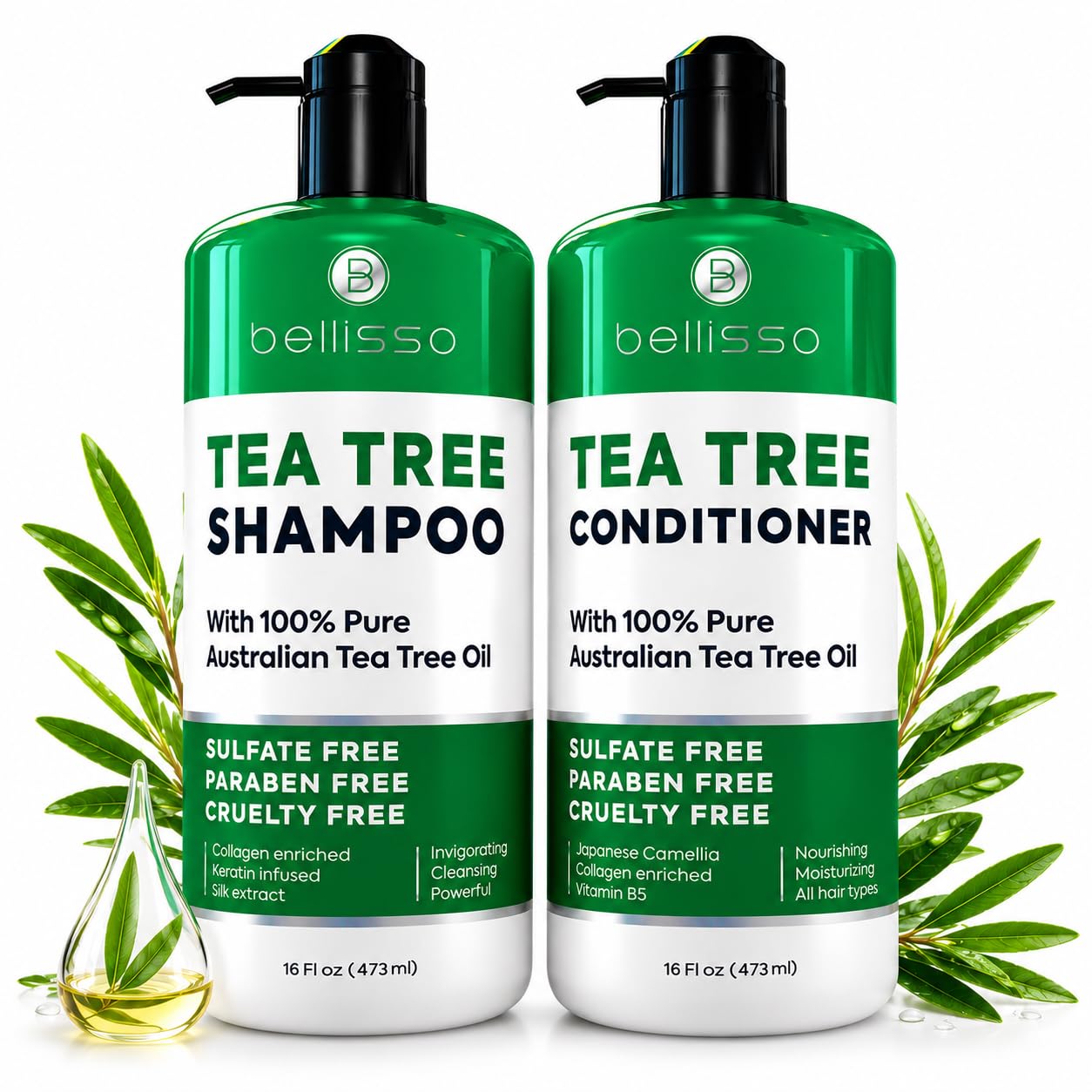 HotBiotin Shampoo and Conditioner Set - Sulfate and Paraben Free Treatment for Men and Women - Hair Thickening Volumizing Products to Help Boost Thinning Hair with Added Keratin