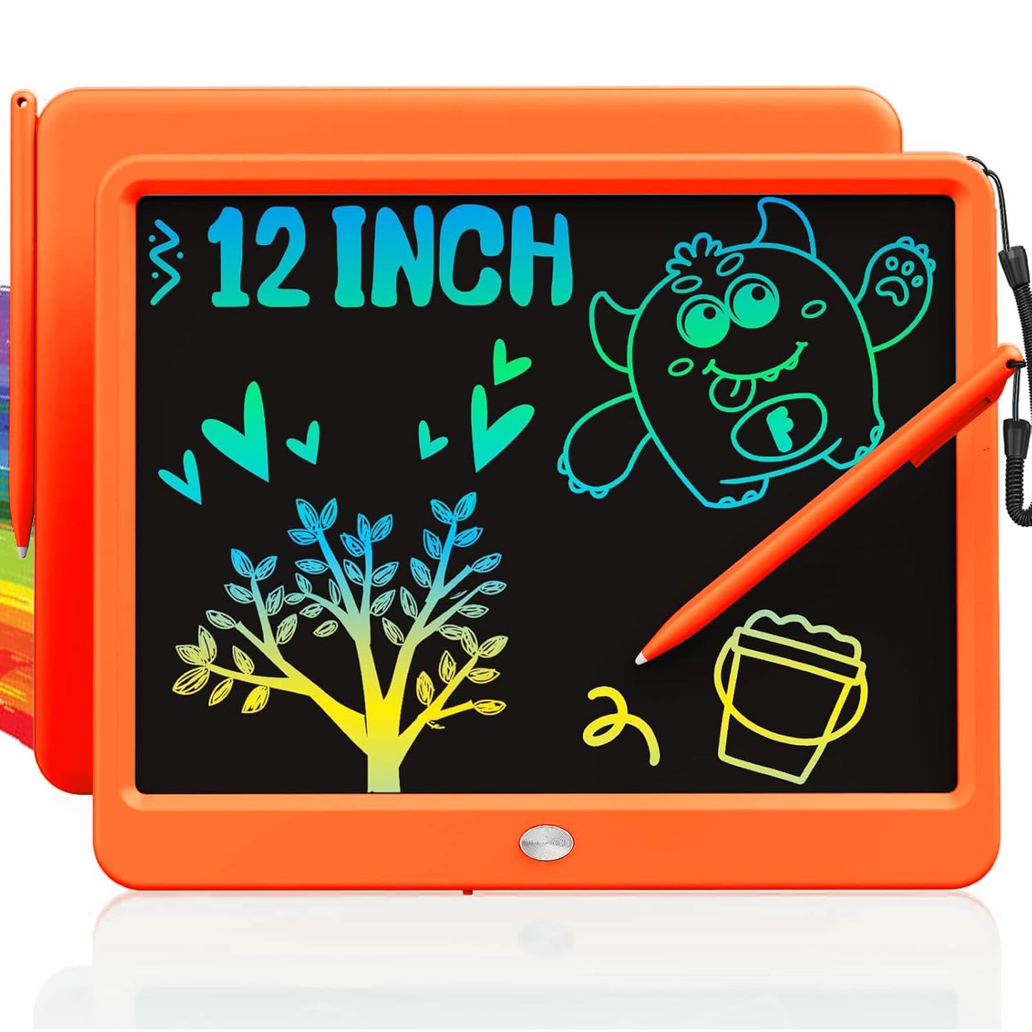 Hot TEKFUN LCD Writing Tablet for Kids, 10-inch Coloring Drawing Pad, Mess Free Doodle Board, Airplane Travel Toys for Boys and Toddlers, Road Trip Essentials, Gifts for 3 4 5 6 7 8 Year Old Girls (Pink)