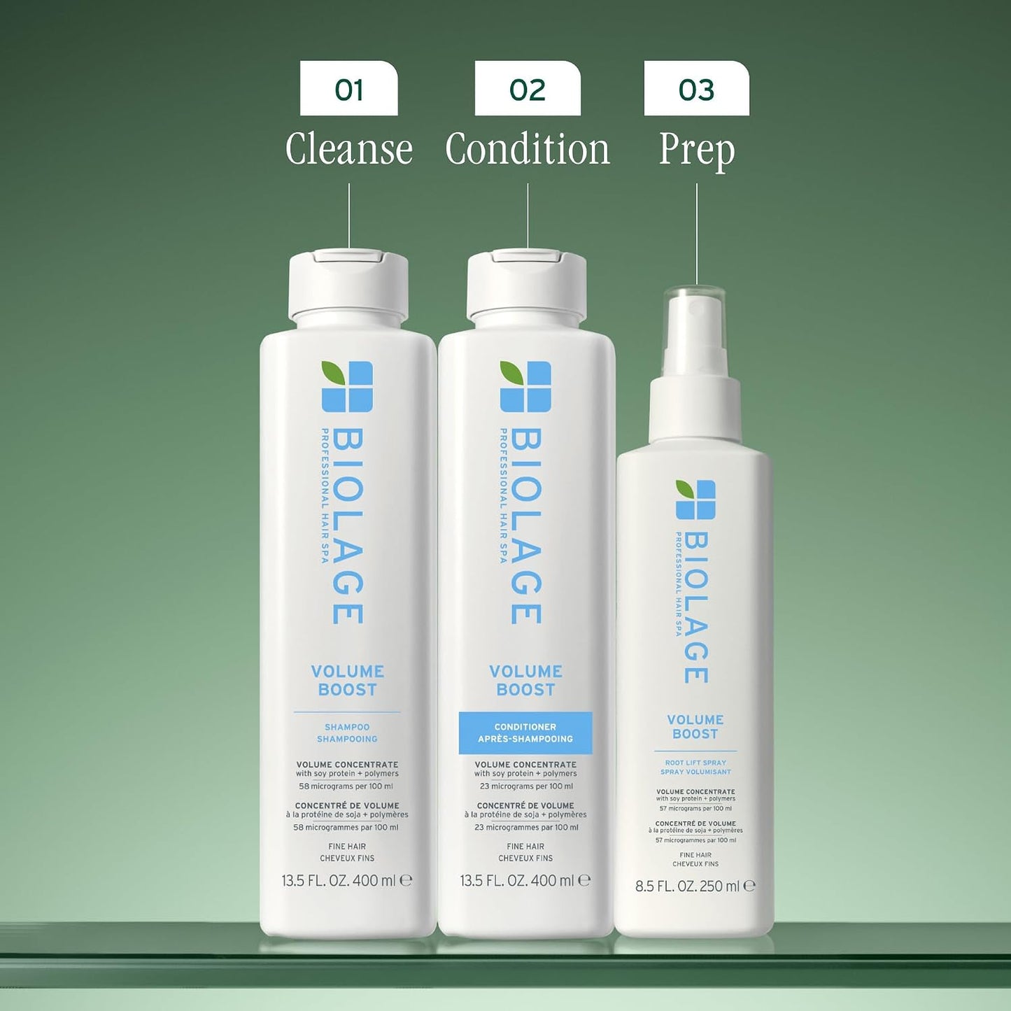 HotBiolage Volume Boost Conditioner - Weightless Moisture, Shine & Volume, Detangles Fine Hair, Soy Protein & Polymers, Vegan & Paraben-Free