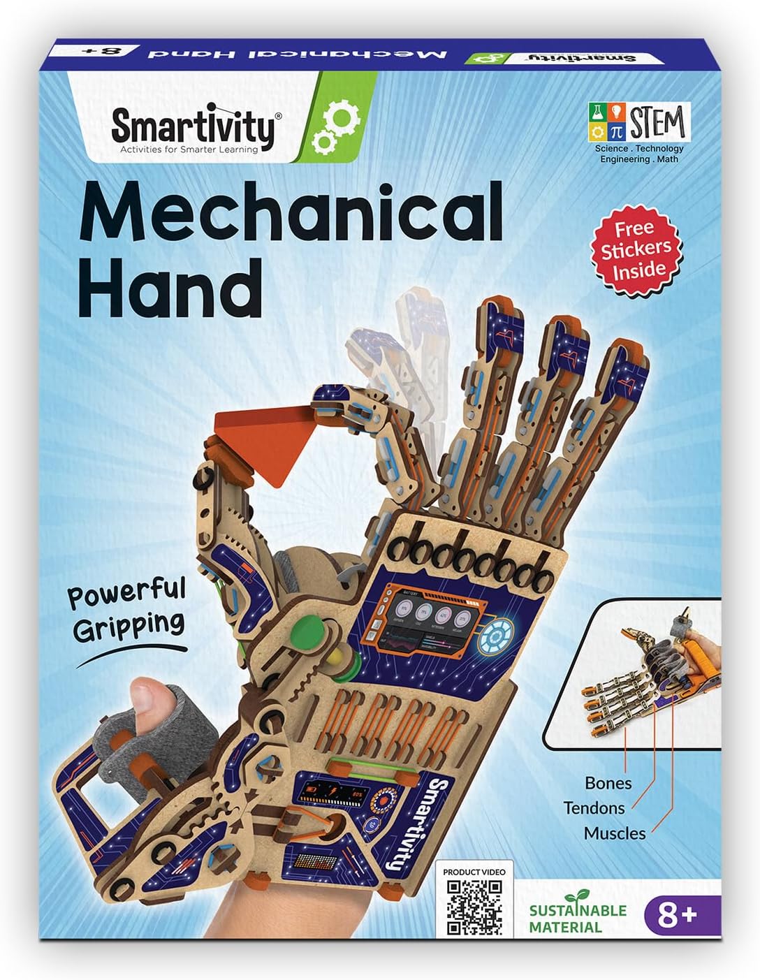 Hot Smartivity DIY Robotic Mechanical Hand STEM Toy for Kids 8-14 Years Old | Parents Choice Award Winner I Birthday Gift for Kids | Engineering Kit for 8, 9, 10, 11, 12, 13, 14 Years Old Boys & Girls
