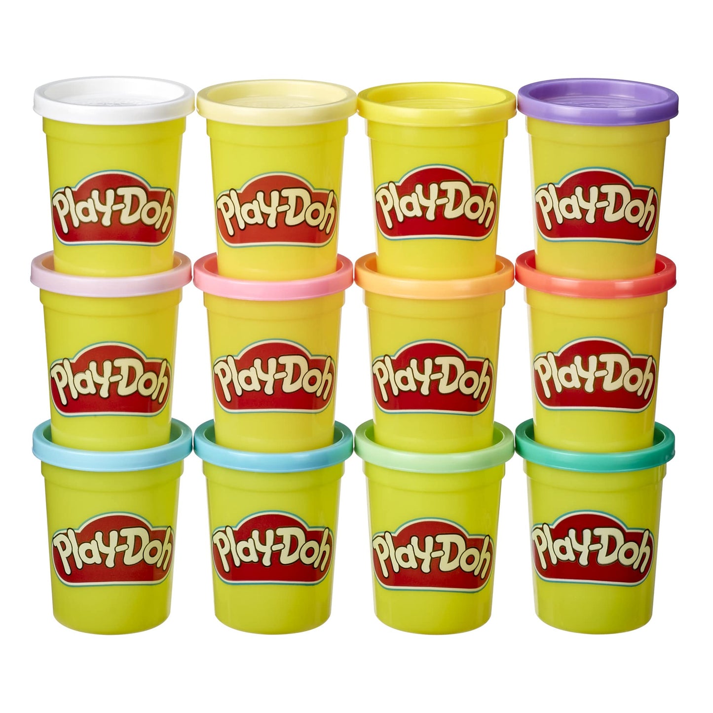 HotPlay-Doh Jewel Colors Bulk 12-Pack of 4-Ounce Cans, Holiday Stocking Stuffers, Prizes & Party Favors, Kids Arts & Crafts, Preschool Toys, Ages 2+ (Amazon Exclusive), 1 Kg
