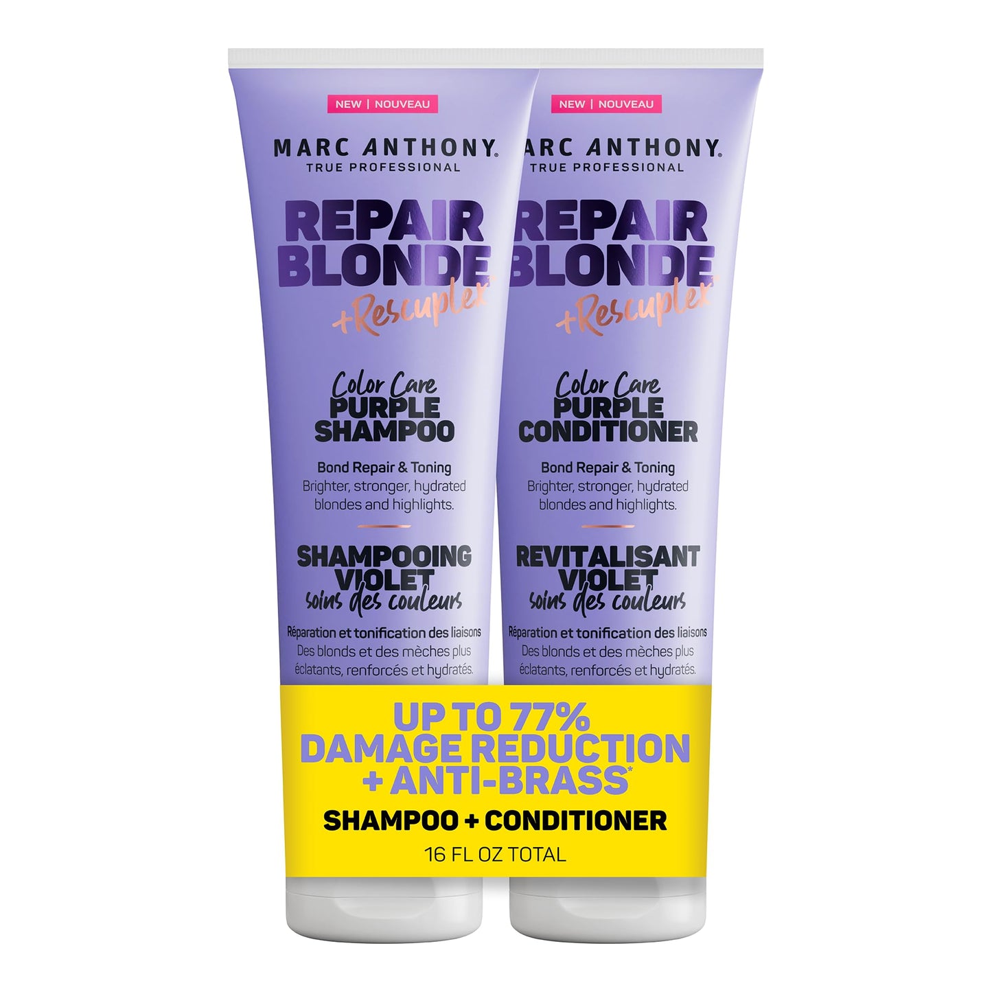 HotMarc Anthony Shampoo and Conditioner Gift Set, Grow Long Biotin - Anti-Frizz Deep Conditioner For Split Ends & Breakage - Vitamin E, Caffeine & Ginseng for Curly, Dry & Damaged Hair