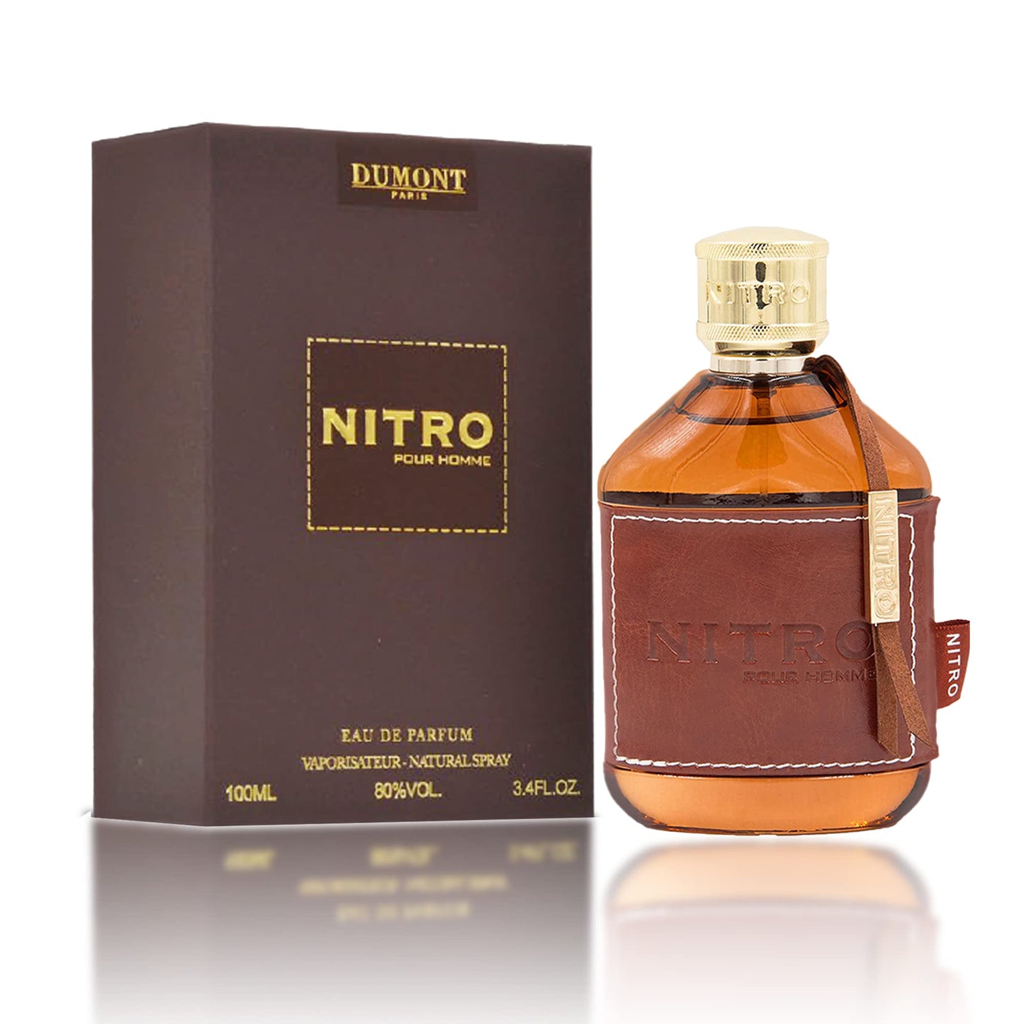 Hot Dumont Nitro Red 3.4 Fl Oz Eau De Parfum for Men – Rich Fruity Woody Floral Fragrance – Luxurious Long Lasting Scent