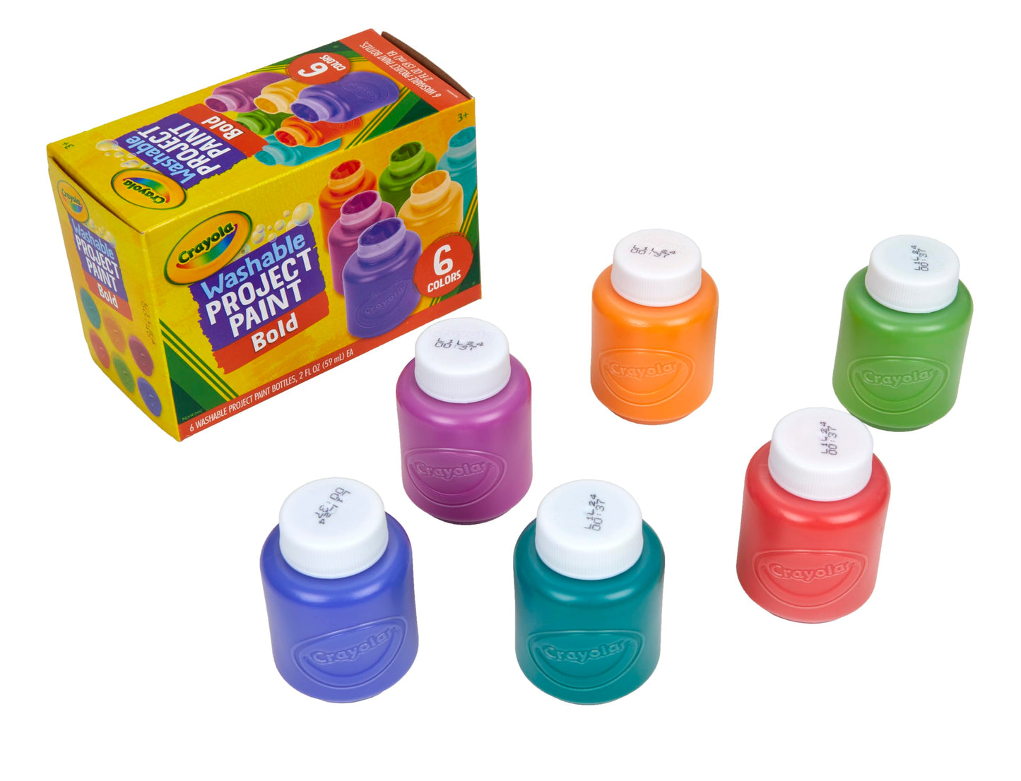 HotCrayola Washable Kids Paint Set (12ct), School Supplies for Kids, Classic and Glitter Paint, Classroom Essentials, Toddler Painting Kit, Ages 3+ [Amazon Exclusive]