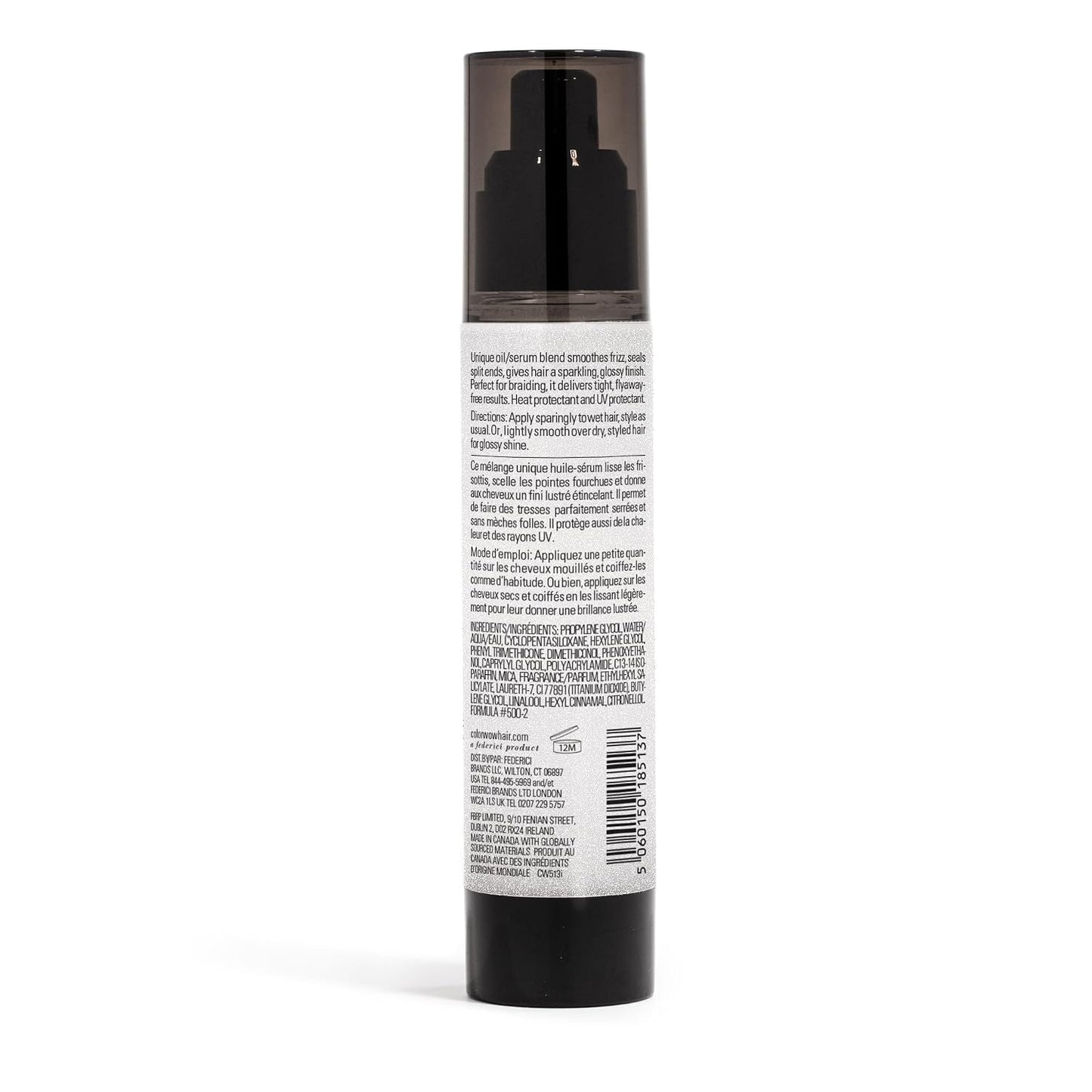 HotCOLOR WOW Pop and Lock High Gloss Finish, Frizz Control Serum to Add Shine and Seal Split Ends