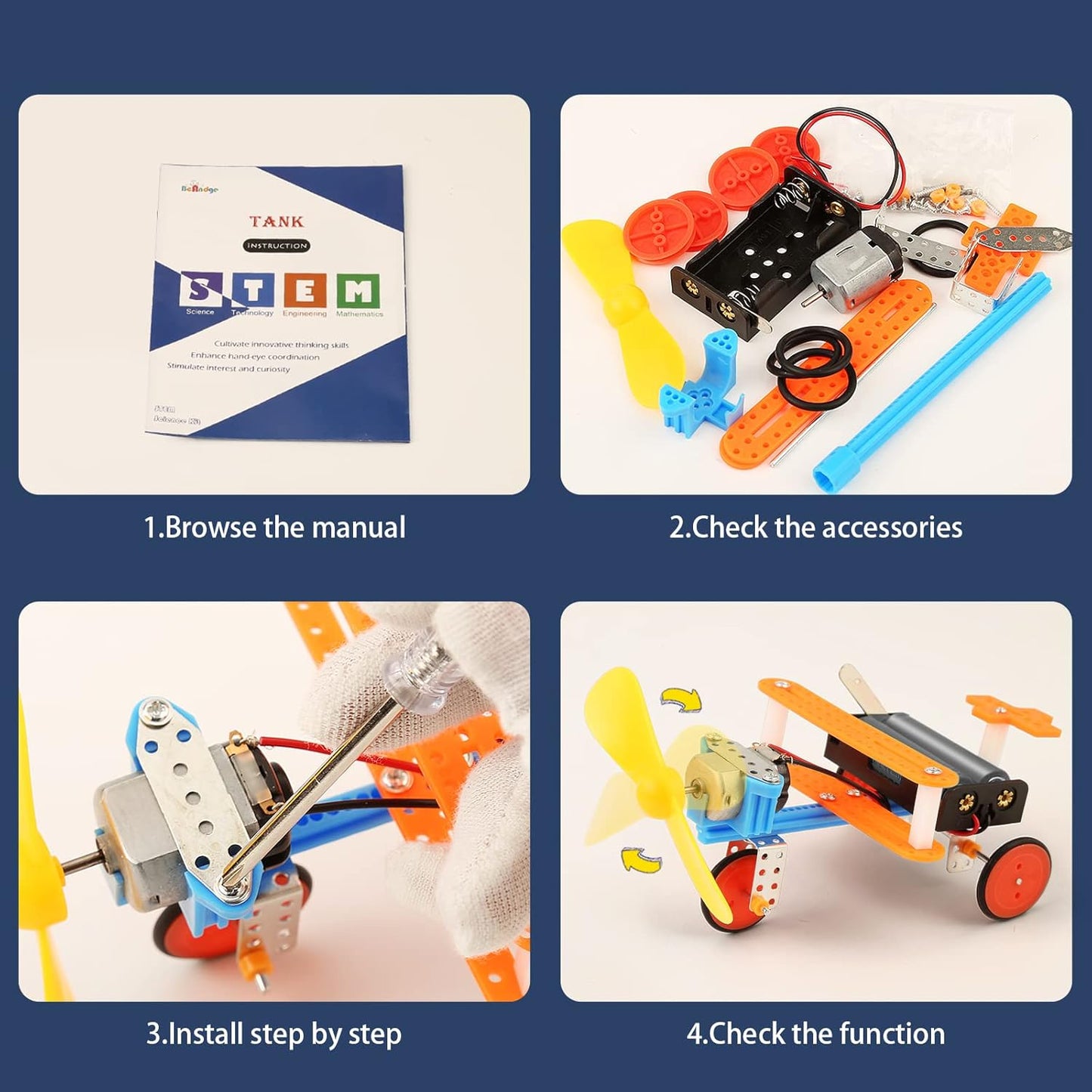 HotSTEM Kits for Kids Craft 8-12, STEM Toy 6 7 8 9 Year Old Boy Birthday Gift | Science Kits for Kids 8-12 6-8 8-10, Boys Gifts Toys Crafts 6+ 7+ yr, Robotics Activities Robot Building Age 10 11 12 13 14