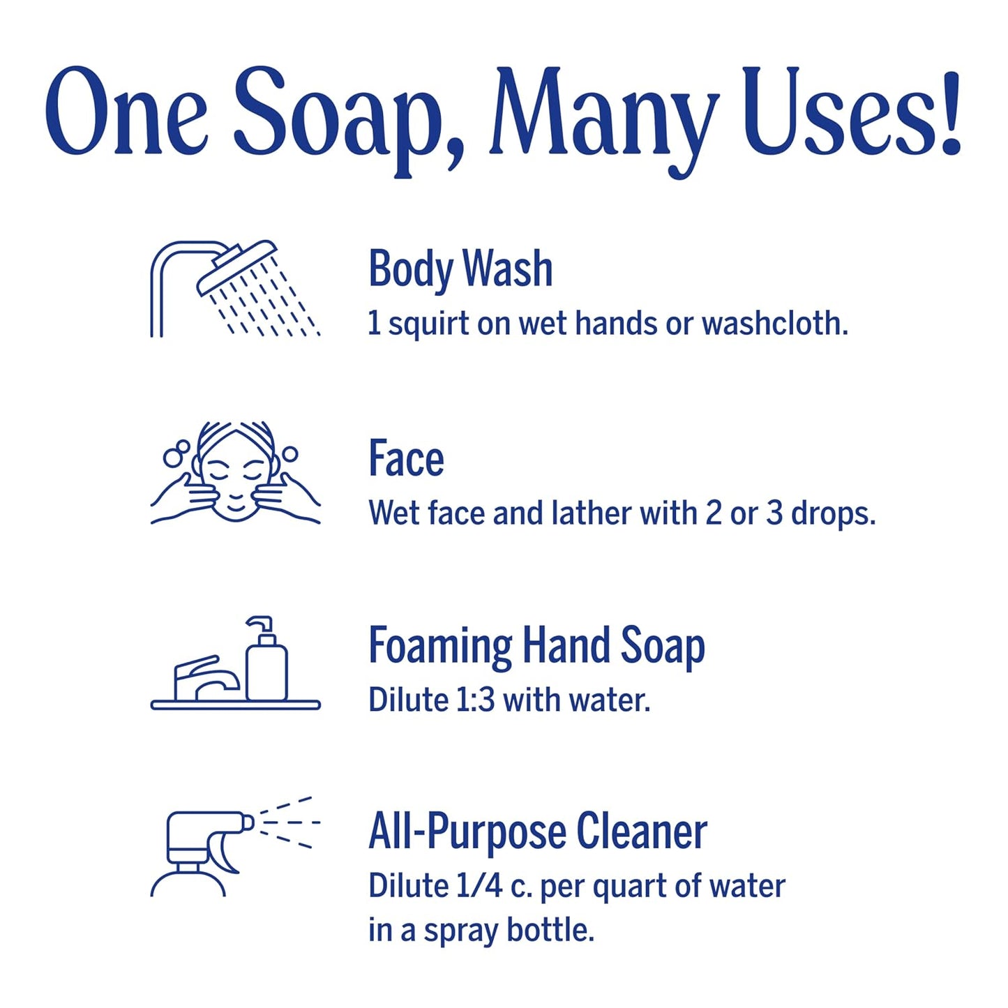 HotDr. Bronner's Pure-Castile Magic Soap Liquid (Baby Unscented, 32 Ounce) – Made with Regenerative Organic Certified Oils – For Sensitive Skin, Babies, Face, Hair, Laundry, Dishes, Hand Soap & Body Wash