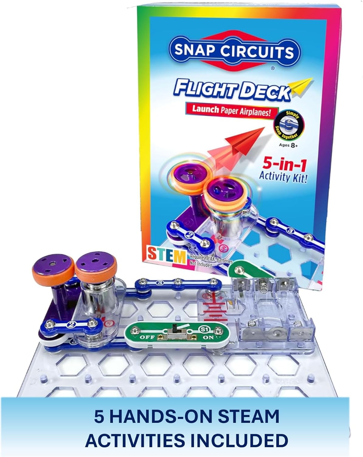 Hot Snap Circuits Flight Deck Science/STEM Toy kit | Ages 8+ | Construction Gift for Boys and Girls