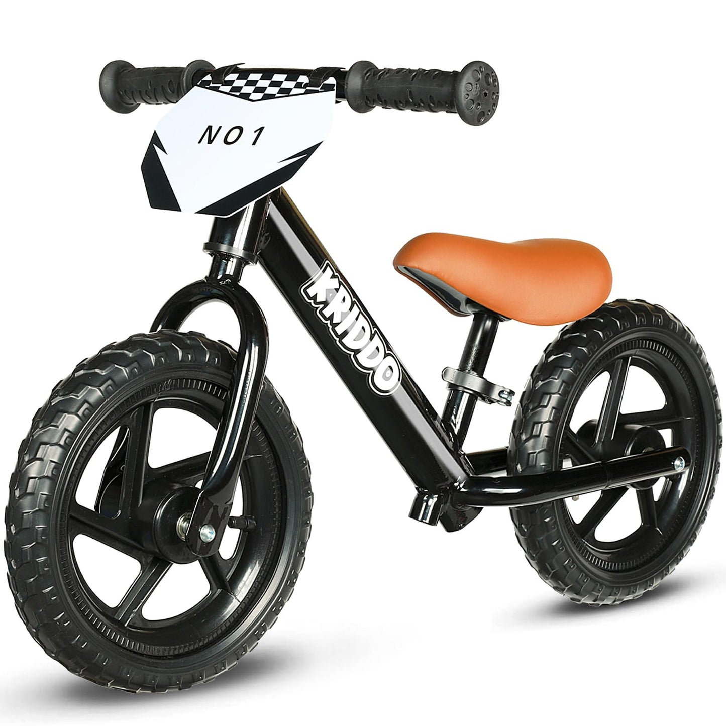 Hot KRIDDO Toddler Balance Bike 2 Year Old, Age 24 Months to 5 Years Old, 12 Inch Push Bicycle with Customize Plate (3 Sets of Stickers Included), Gift Bike for 2-3 Boys Girls, White