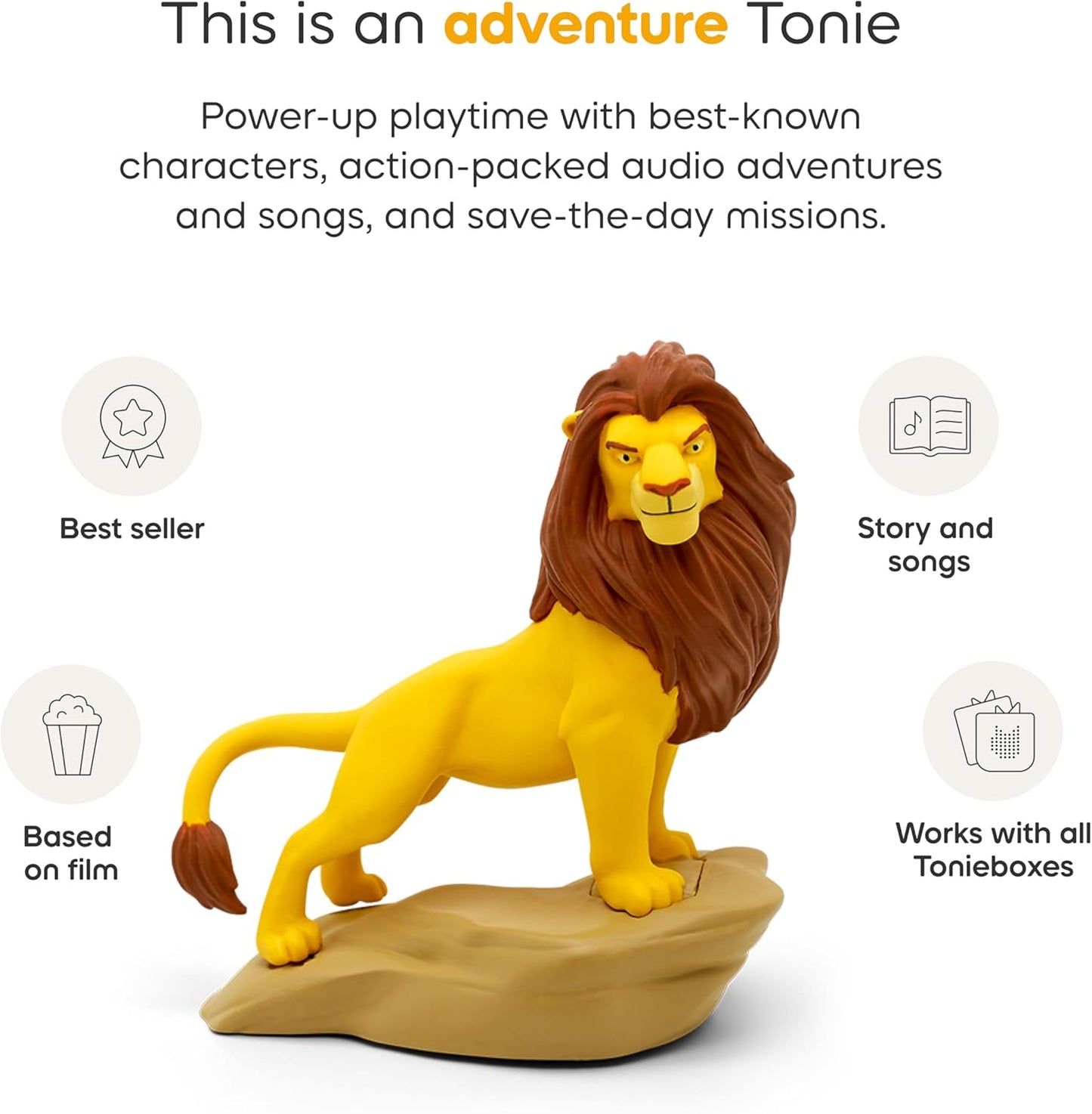 Hot Tonies Simba Audio Toy Figurine from Disney's The Lion King