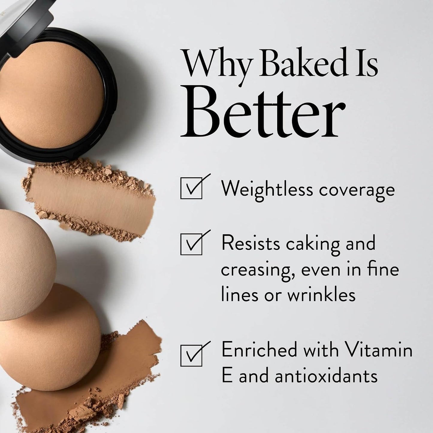 HotLAURA GELLER NEW YORK Baked Double Take Powder Foundation – Longwear Buildable Medium to Full Coverage – Matte Finish – Non-Caking Formula– Handmade in Italy – Mature & Sensitive Skin – Medium