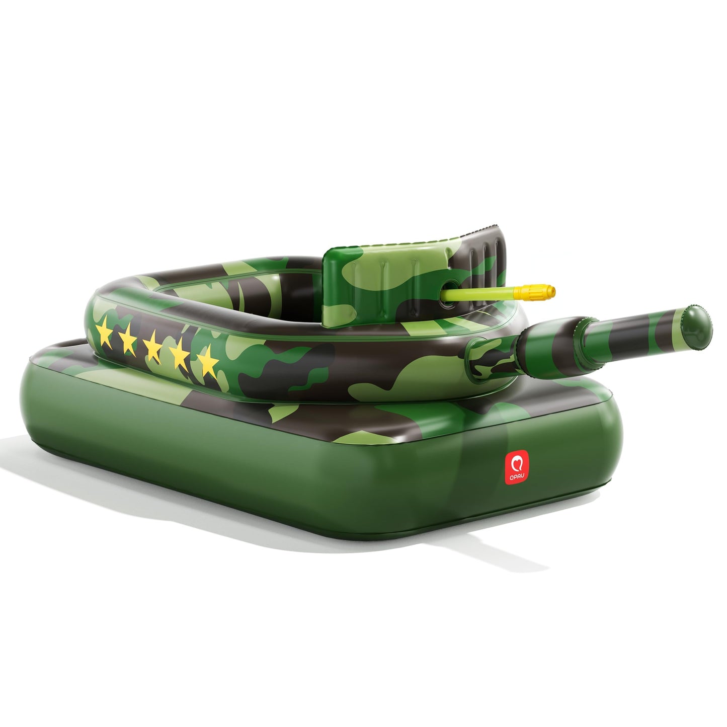 HotQPAU Inflatable Tank Pool Float for Adults & Kids – Ride-On Camouflage Floaty with Water Cannon, Swim Raft Toy for Boys Girls, Lake Beach Backyard Party Floaties