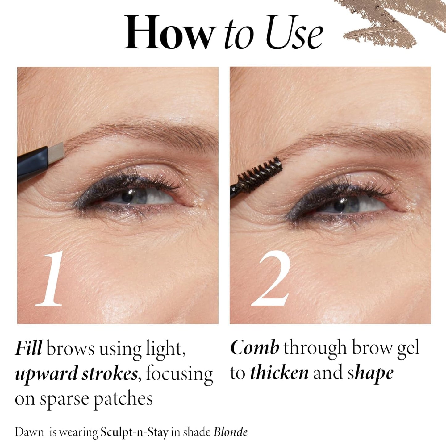 HotLAURA GELLER NEW YORK Sculpt-n-Stay 2-in-1 Waterproof Eyebrow Pencil & Brow Gel – Taupe – Fills Sparse Brows, Defines & Sets – Smudge-Proof, Long-Lasting, Natural Finish