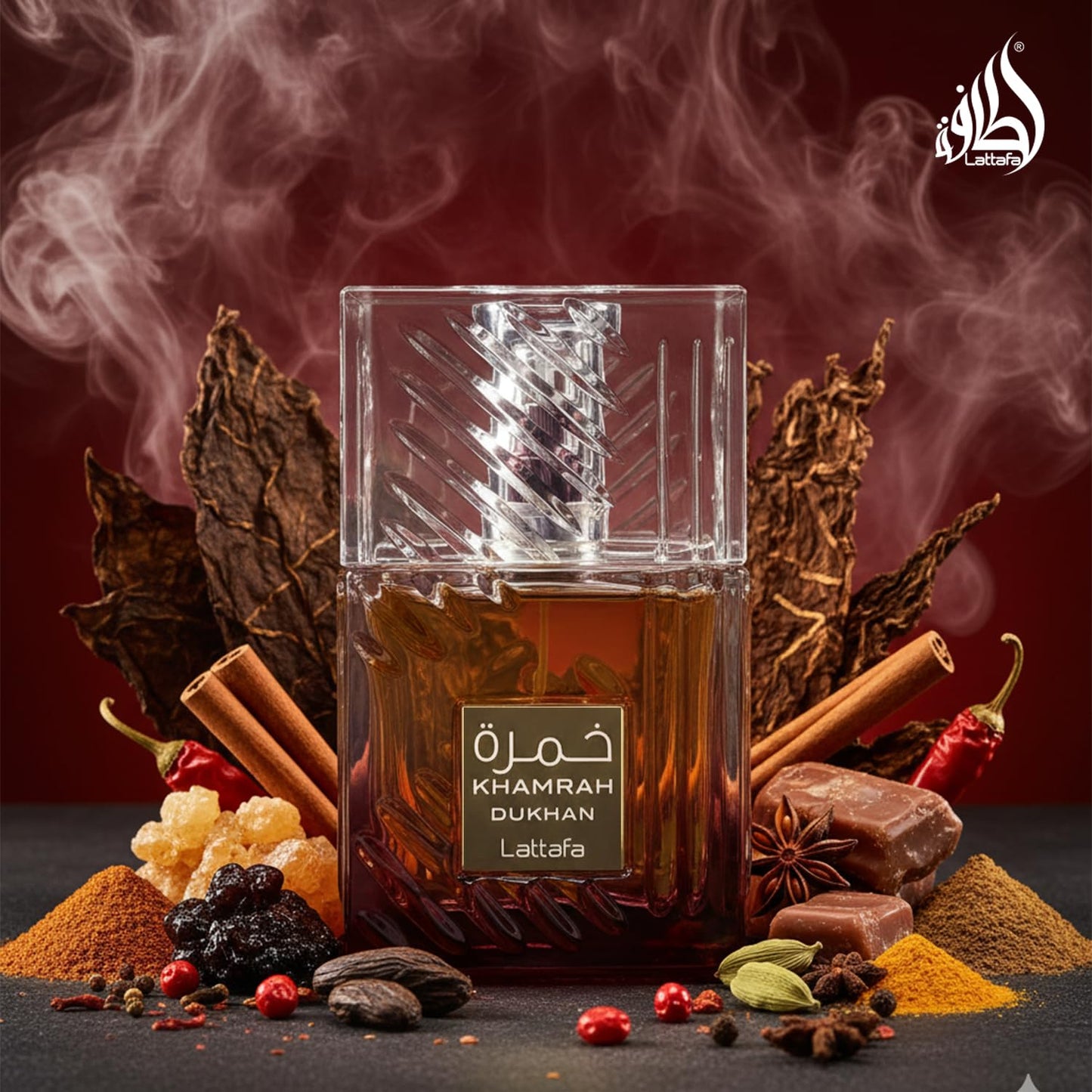 Hot Lattafa Khamrah Dukhan for Unisex Eau de Parfum Spray, 3.4 Ounce / 100 ml