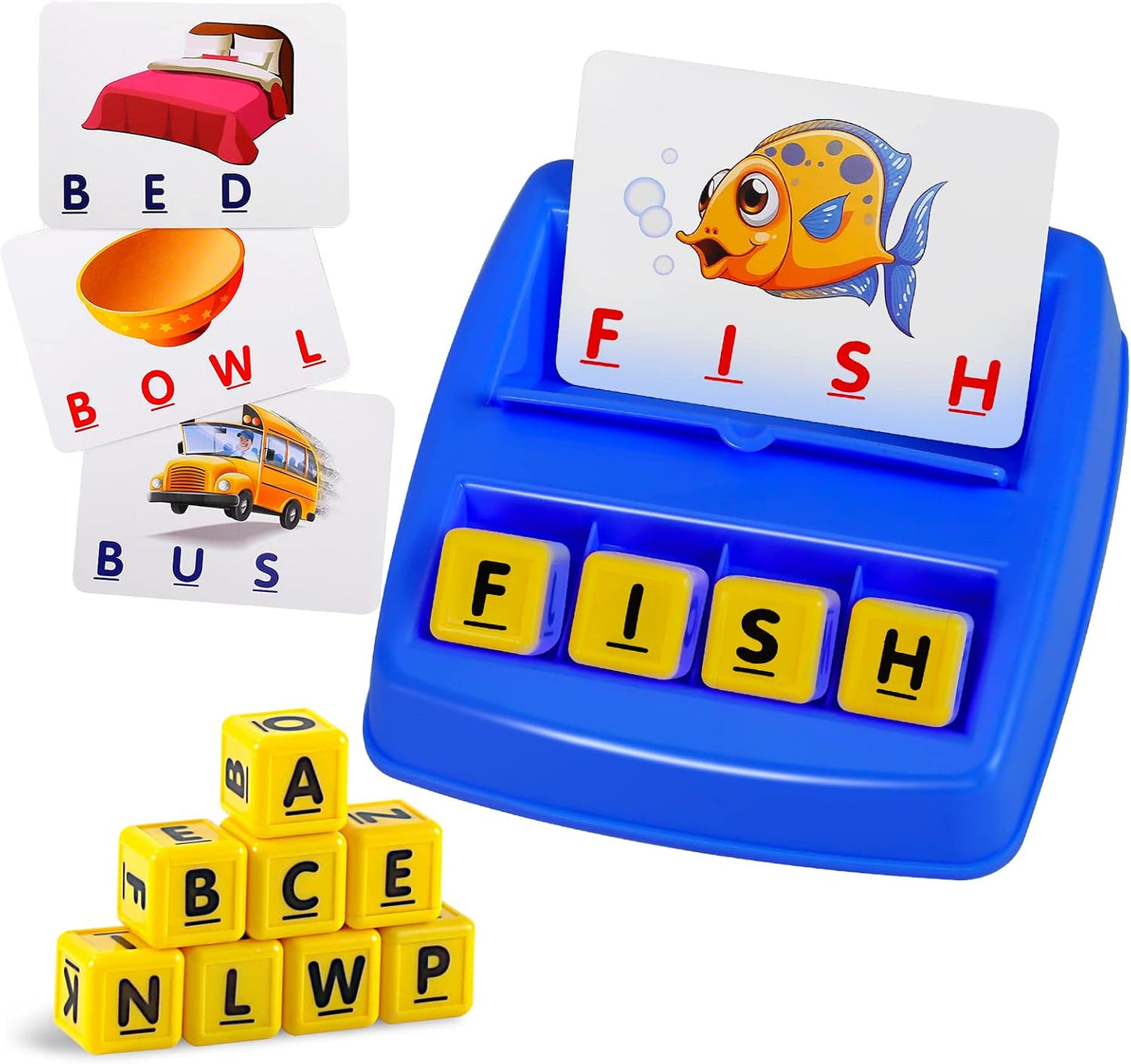 Hot Matching Letter Game, Spelling Word and Increases Memory, Early Learning Educational Toy for Preschool & Kindergarten Kids Over 3-8 Years Old