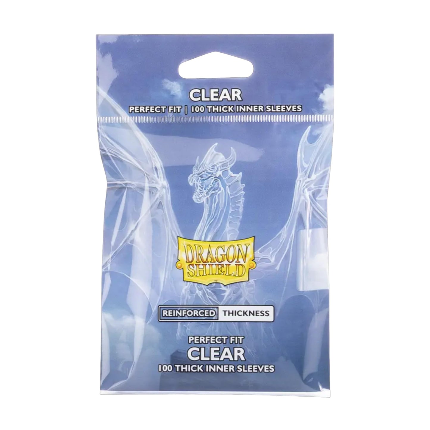 Hot 2 Packs Dragon Shield Inner Sleeve Clear Standard Size 100 ct Card Sleeves Individual Pack