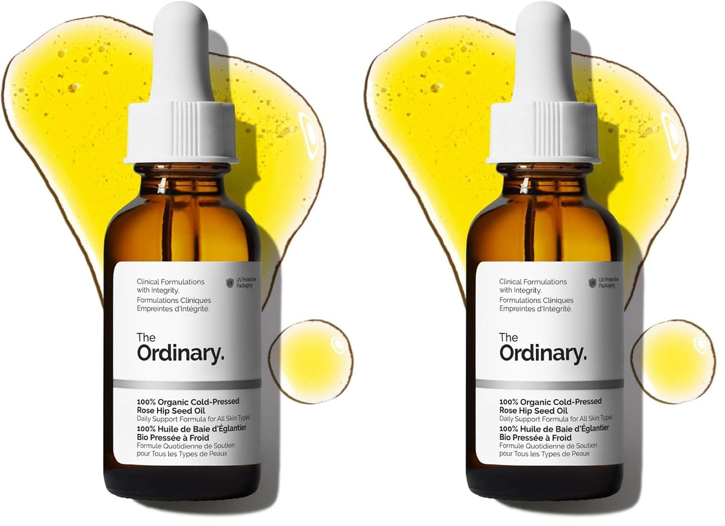 HotThe Ordinary 100% Organic Cold-Pressed Rose Hip Seed Oil, Addresses Signs of Aging by Improving the Appearance of Uneven Skin Tone, Supporting Skin Elasticity, 1 Fl Oz