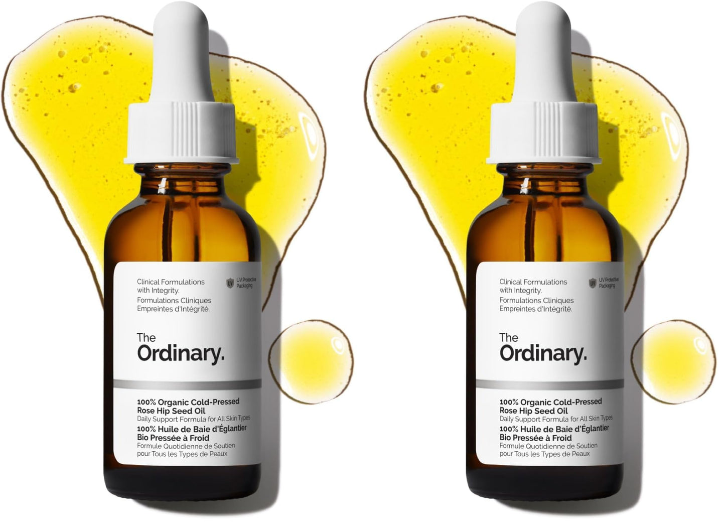 HotThe Ordinary 100% Organic Cold-Pressed Rose Hip Seed Oil, Addresses Signs of Aging by Improving the Appearance of Uneven Skin Tone, Supporting Skin Elasticity, 1 Fl Oz