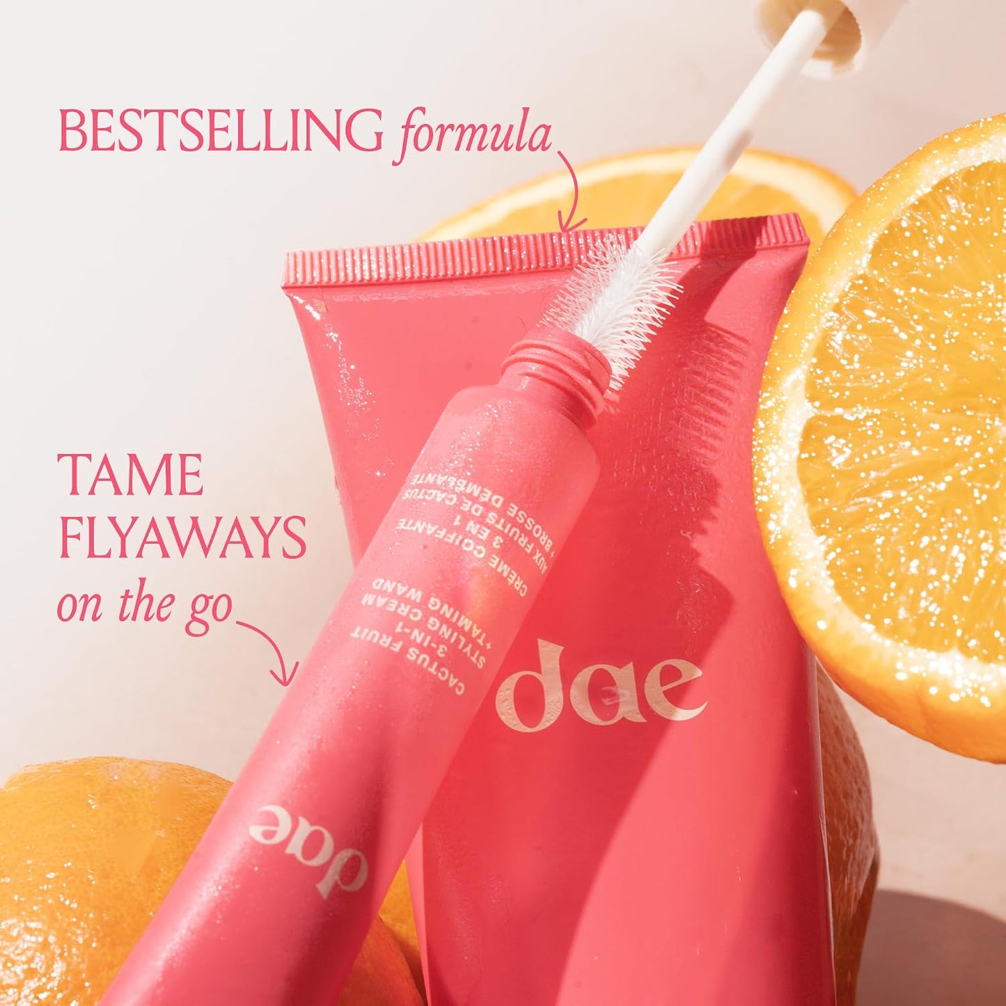 HotDAE Cactus Fruit 3-In-1 Styling Cream & Taming Wand - Tame Flyaways, Smooth Frizz, Style Edges (0.6 oz.)