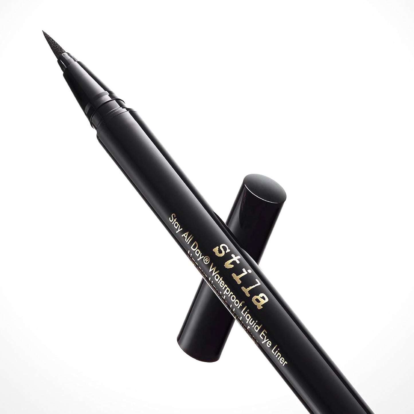 Hotstila Waterproof Liquid Eye Liner, Stay All Day Makeup with Fine Brush Tip Lasting Satin Finish, Smudge-Proof & Transfer-Resistant