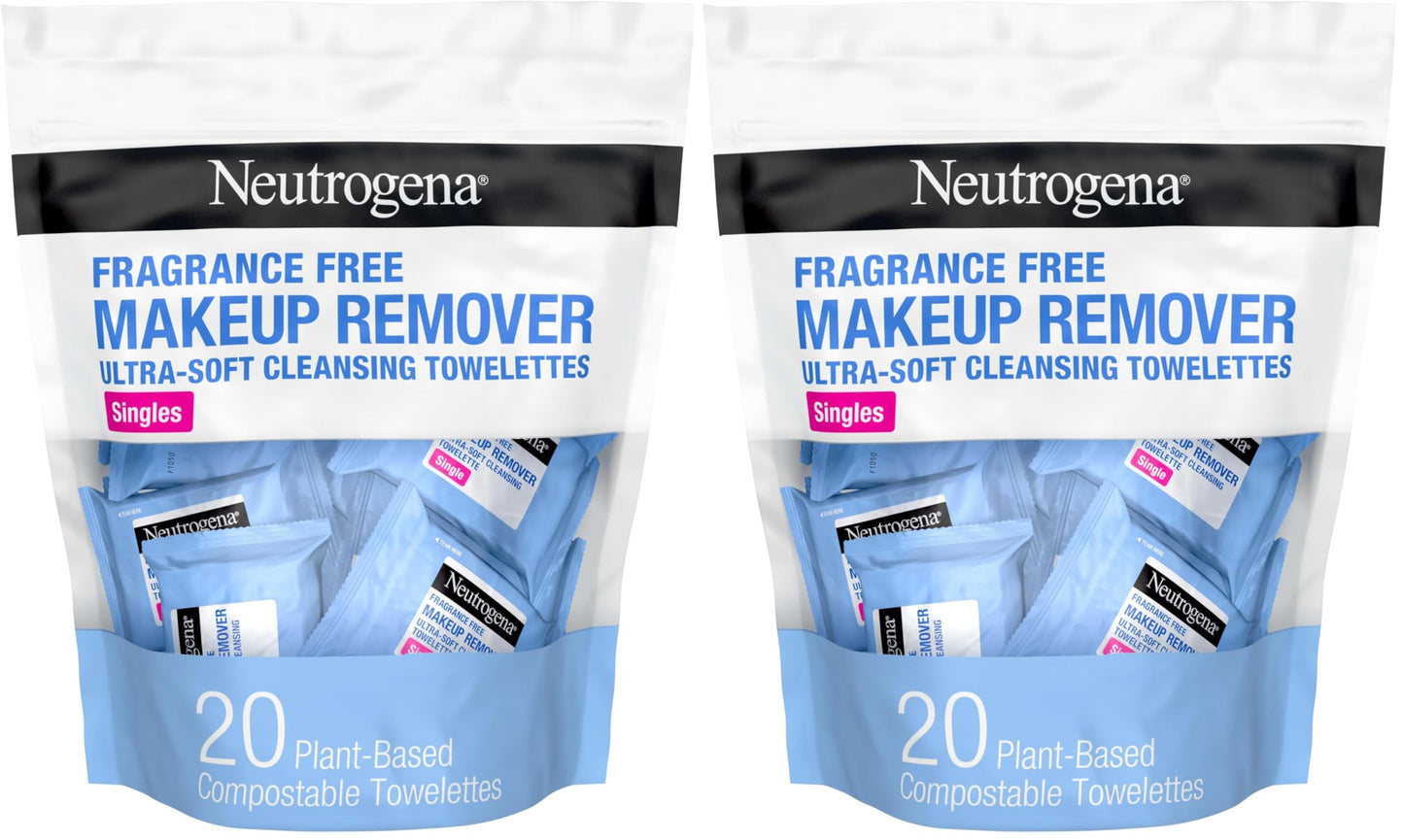HotNeutrogena Makeup Remover Towelettes for Face with Micellar Water Daily Alcohol-Free, 20 ct