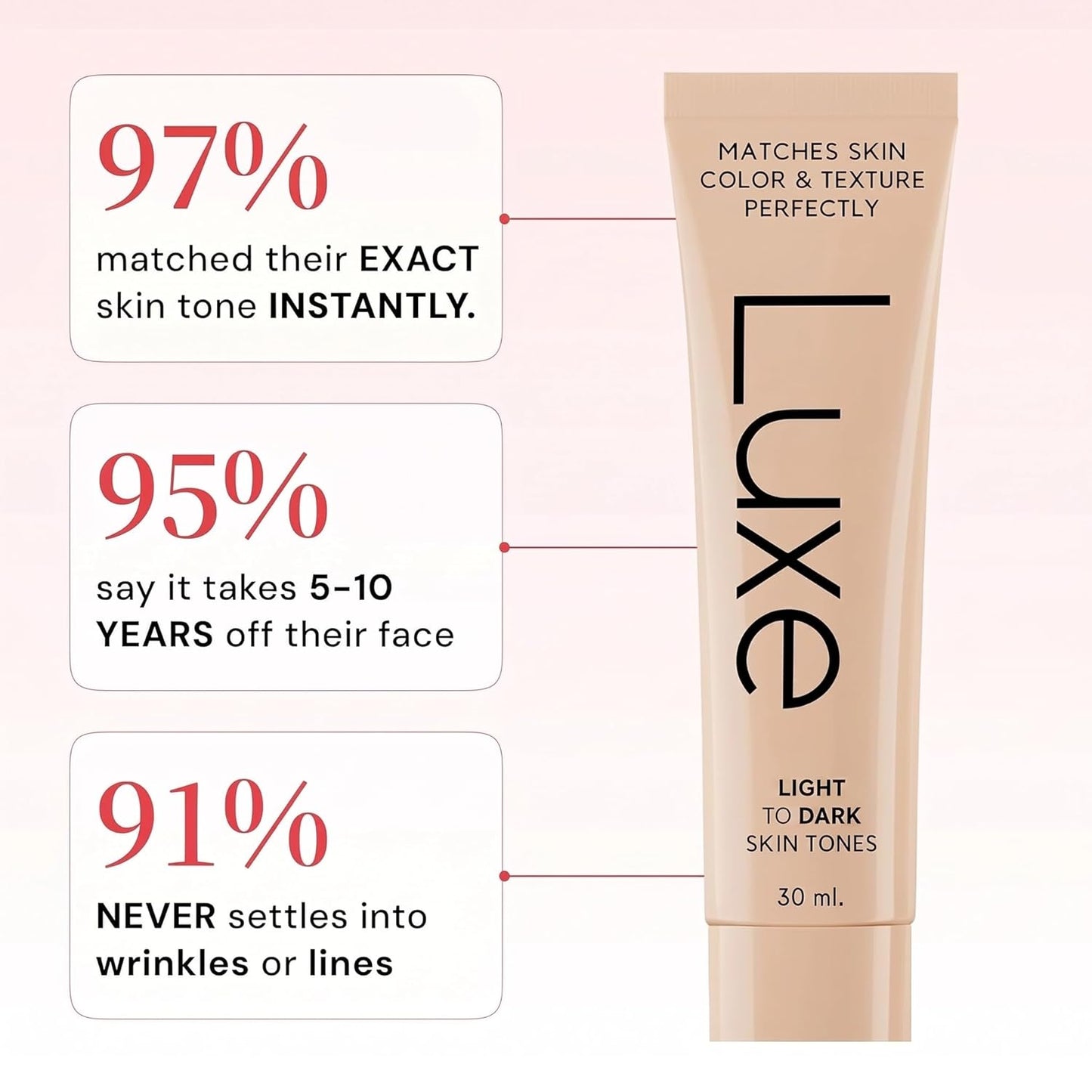 HotLuxe Color Changing Foundation – Light