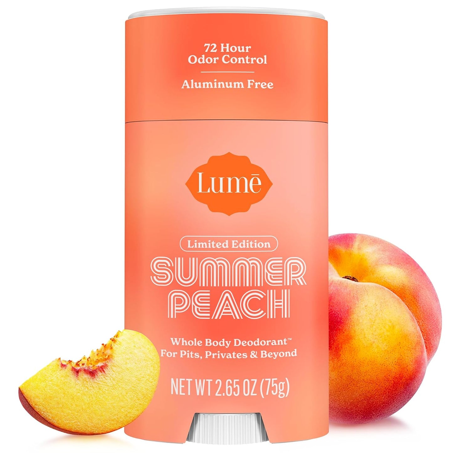 HotLume Whole Body Deodorant - Smooth Solid Stick - 72 Hour Odor Control - Aluminum Free, Baking Soda Free and Skin Safe - 2.6 Ounce (Pack of 2) (Soft Powder)