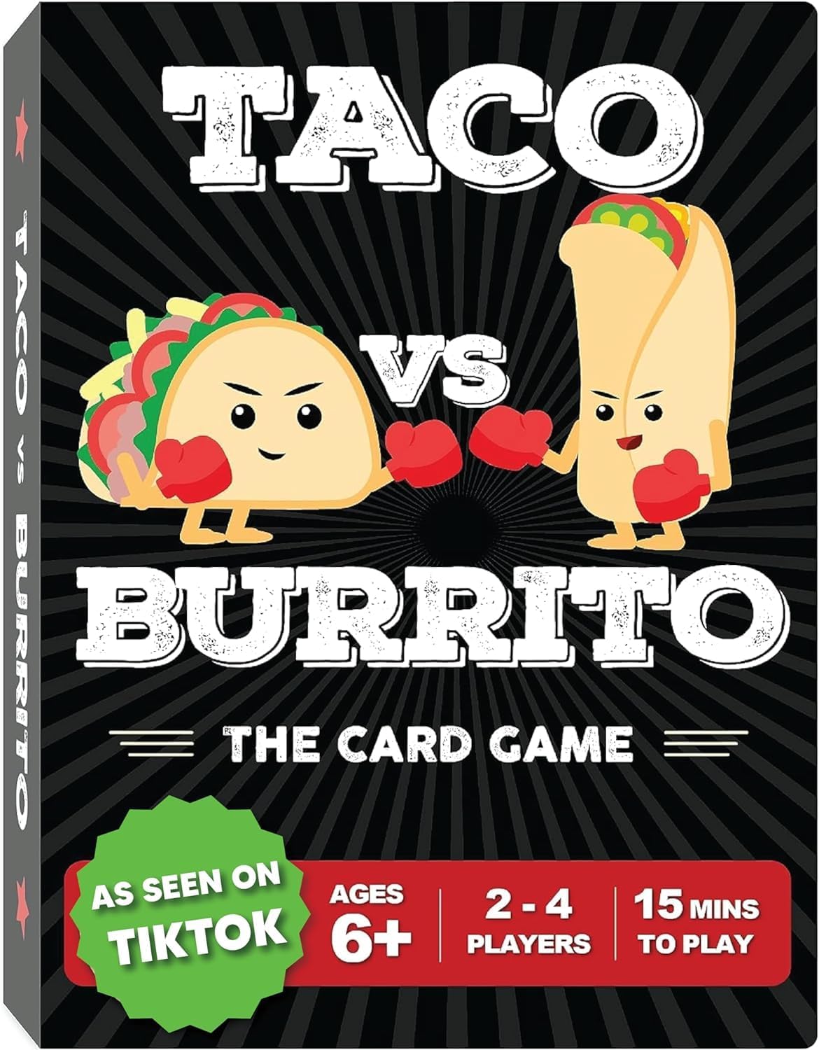 HotTaco vs Burrito - The Wildly Popular Surprisingly Strategic Card Game Created by a 7 Year Old - 5 Ways to Play - a Family-Friendly Party Game for Kids, Teens & Adults