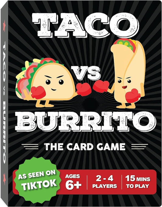 HotTaco vs Burrito - The Wildly Popular Surprisingly Strategic Card Game Created by a 7 Year Old - 5 Ways to Play - a Family-Friendly Party Game for Kids, Teens & Adults