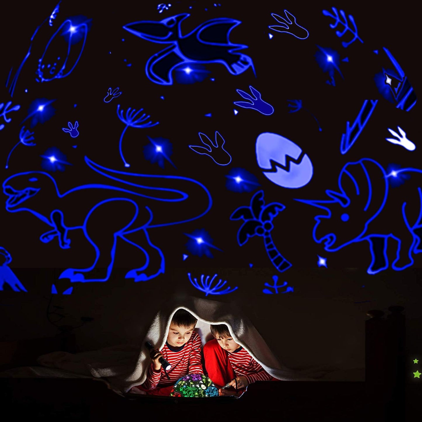 Hot Dinosaur Night Light Toys for 3-8 Year Old Boys,2 in 1 Dino Projection for 2-10 Year Kids,Boys Girls Gifts,Suitable for Chirstmas Xmax Easter Birthday