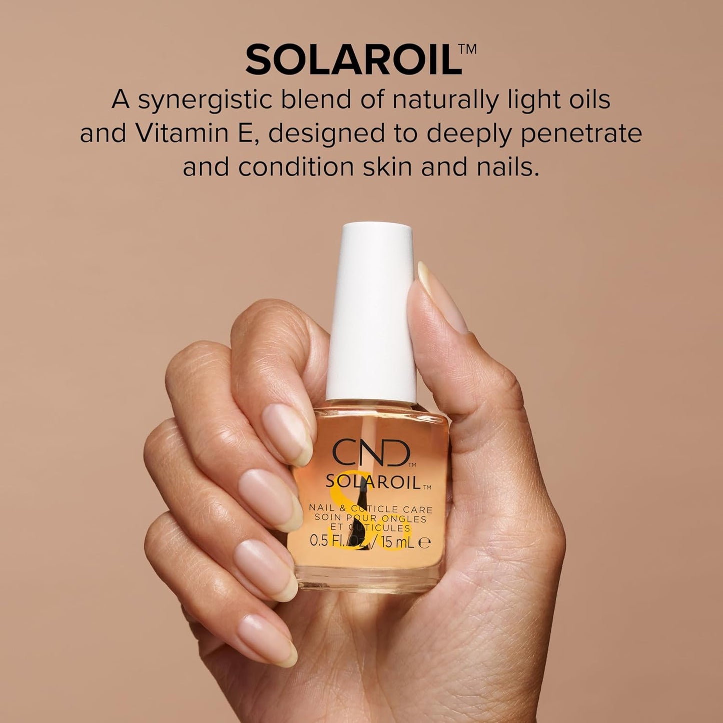 HotCND SolarOil Cuticle Oil, Natural Blend Of Jojoba, Vitamin E, Rice Bran and Sweet Almond Oils, Moisturizes and Conditions Skin (Packaging May Vary)