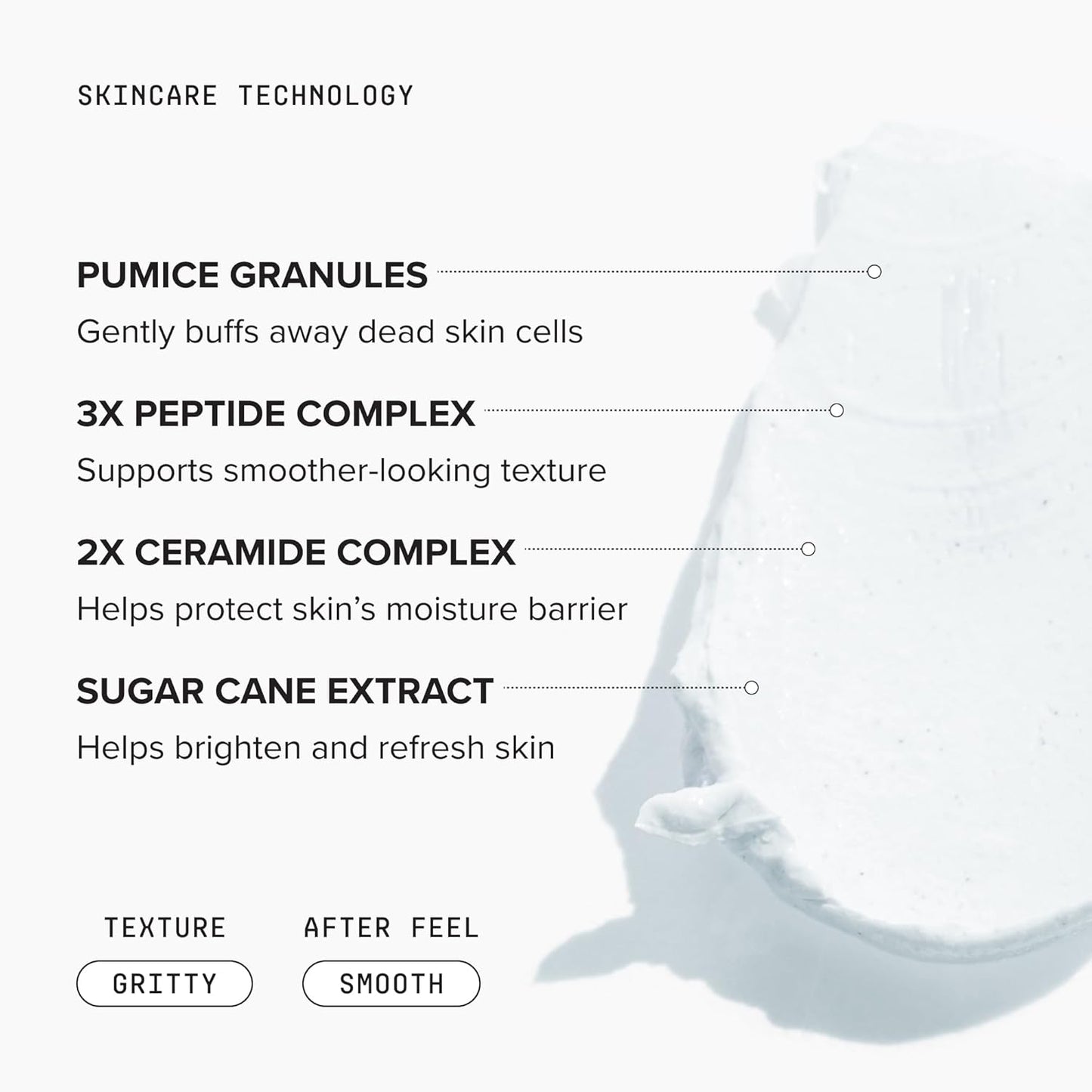 HotDRMTLGY Microdermabrasion Scrub | Gentle Facial Exfoliating Scrub | Dull skin renewal, Rough texture smoothing, Pumice exfoliation, Polished finish, Gentle exfoliation