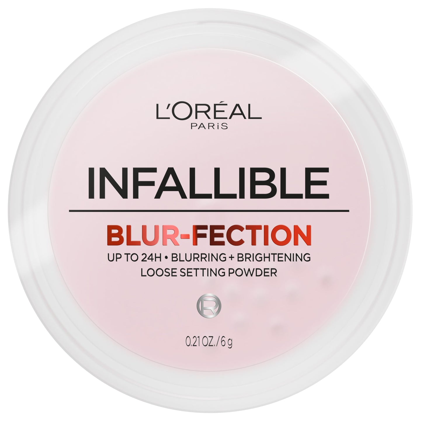 HotL'Oreal Paris Infallible Blur-fection Longwear Loose Setting Powder, Blurring Face Powder With Up to 24HRs of Wear, Brightening Light Pink, 1 Kit