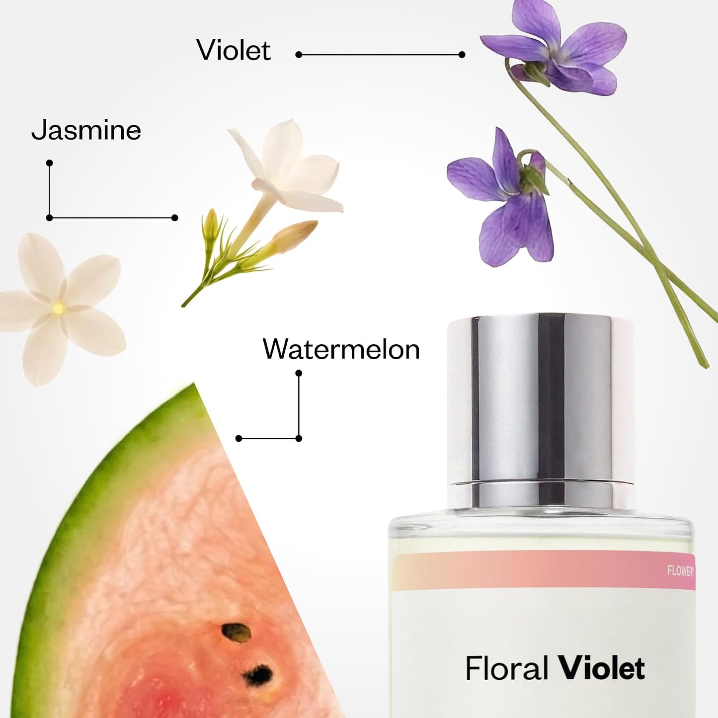 Hot Dossier - Floral Violet - Eau de Parfum - Inspired by Daisy - Long-Lasting Fragrance - Feminine - 1.7 fl oz (50ml)