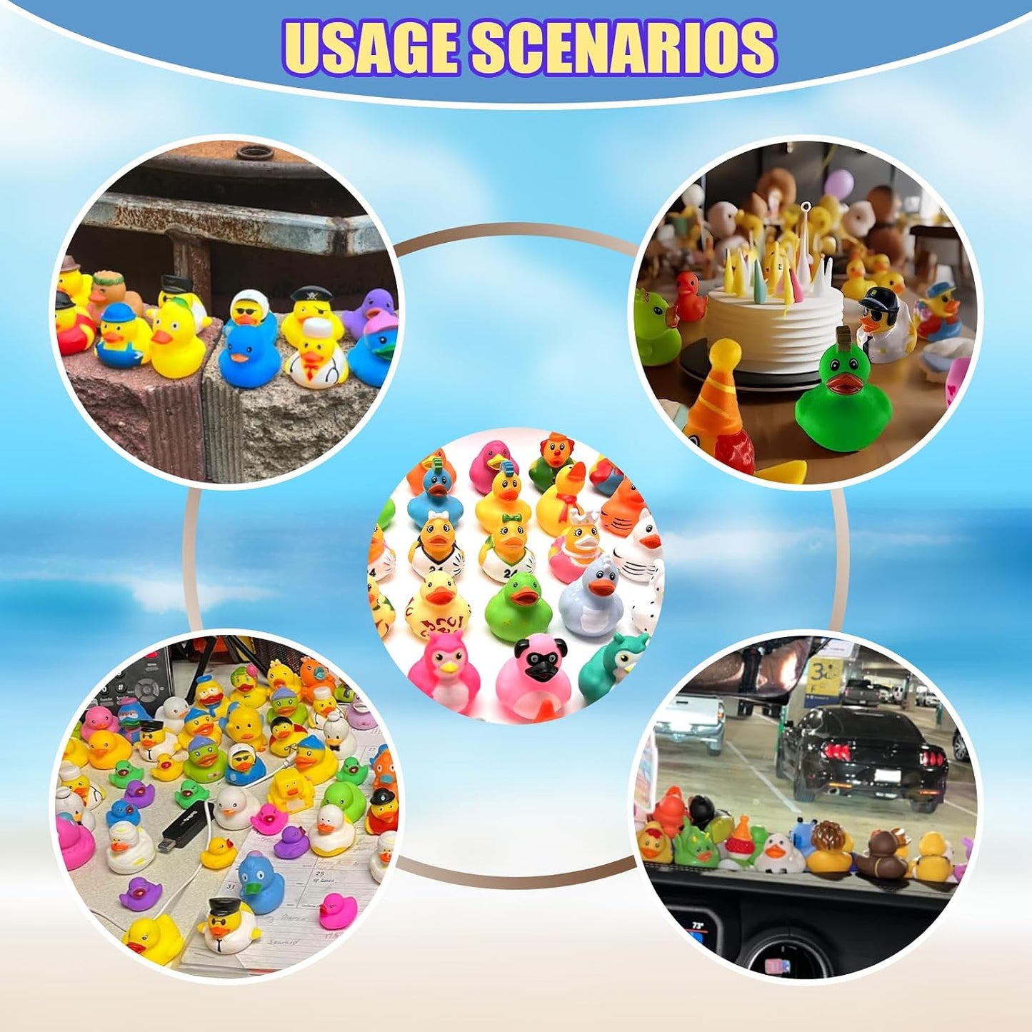 Hot LINICE 30 Pcs Rubber Ducks, Random Assortment Ducks Bulk, Mini Rubber Duckies for Toddler Baby Bath Toys, Kids Bath Pool Toys Birthday Gifts Party Favors