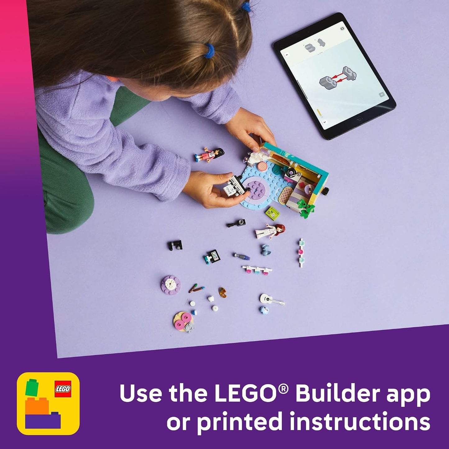 Hot LEGO Friends Paisley's Room Building Toy - Pretend Play Set for Kids, Girls and Boys, Ages 6+ - with 2 Minidolls, Pet Bunny Figure, and Plushie-Style Piece - Gift Idea for Birthdays - 42647