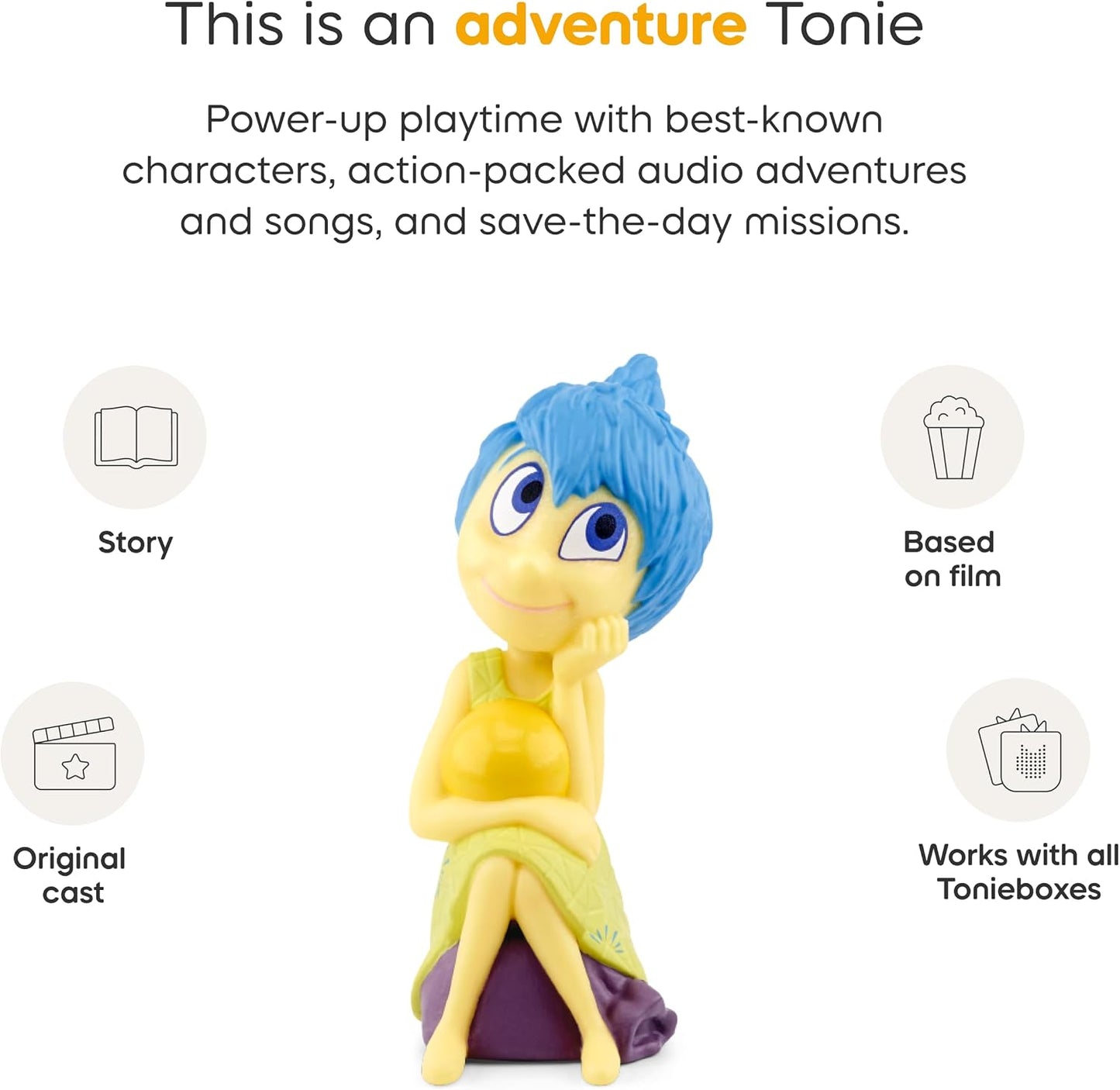 Hot Tonies Joy Audio Toy Figurine from Disney and Pixar's Inside Out & Inside Out 2
