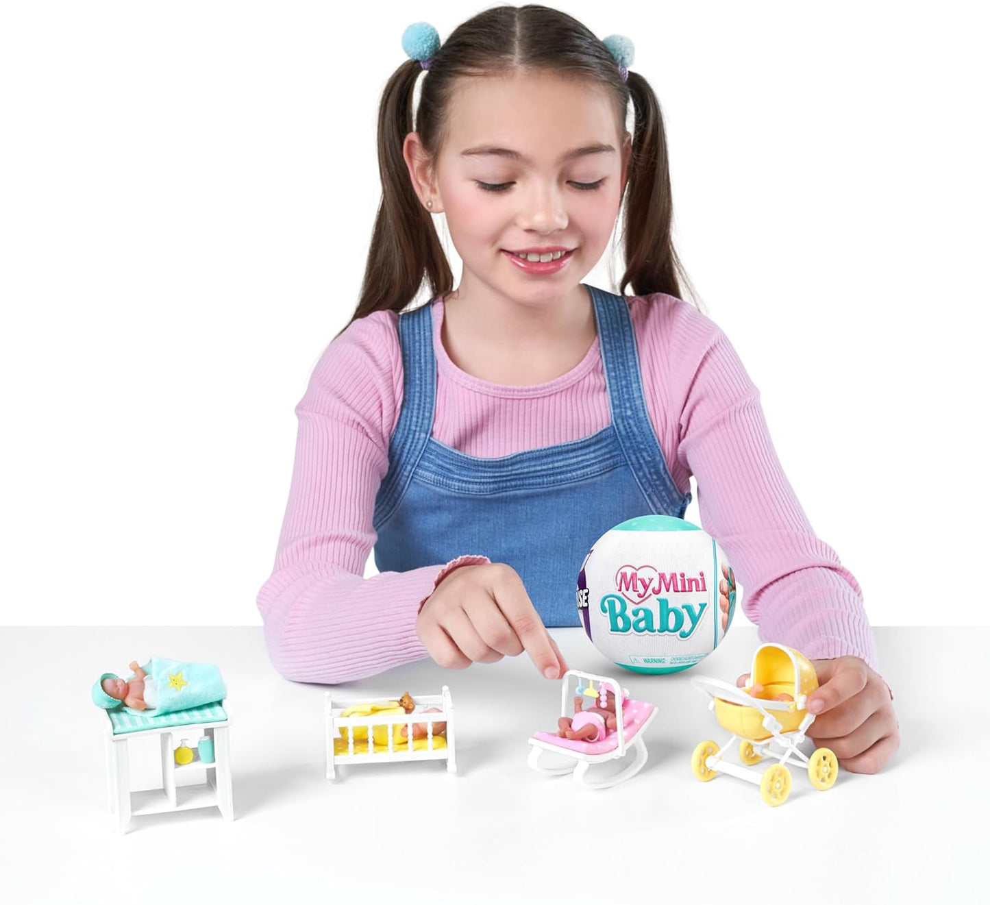 Hot 5 Surprise My Mini Baby Series 1 by ZURU, Collectible Mystery Capsule, Toy for Girls, Realistic Miniature Baby, Playset and Accessories